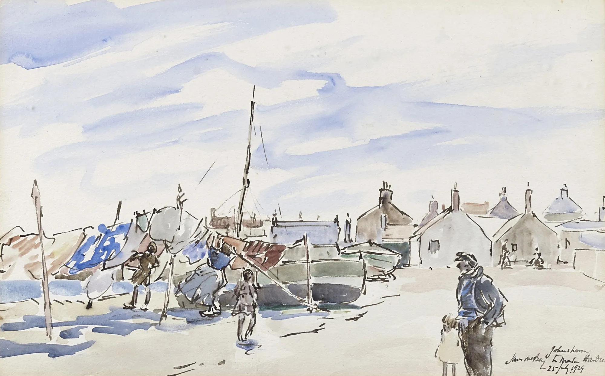 James McBey, Johnshaven, 1929