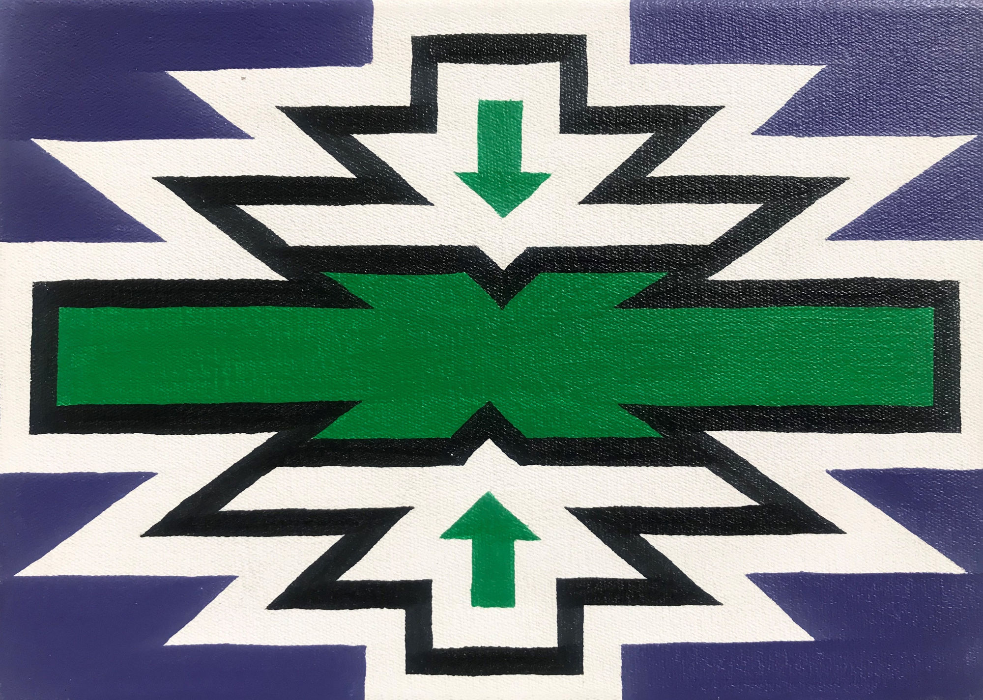 Dr. Esther Mahlangu, Ndebele Abstract, 2019
