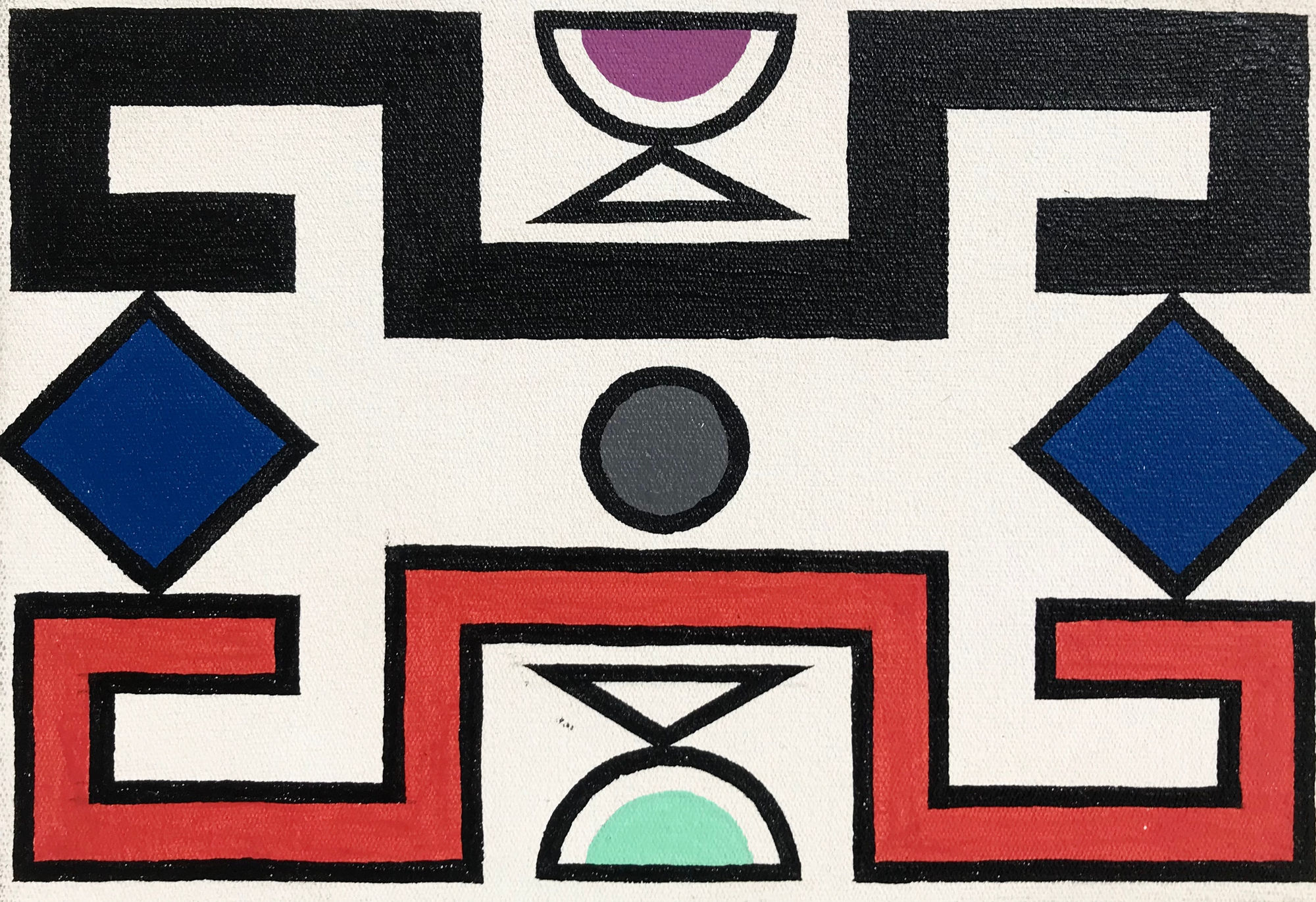 Dr. Esther Mahlangu, Ndebele Abstract , 2019