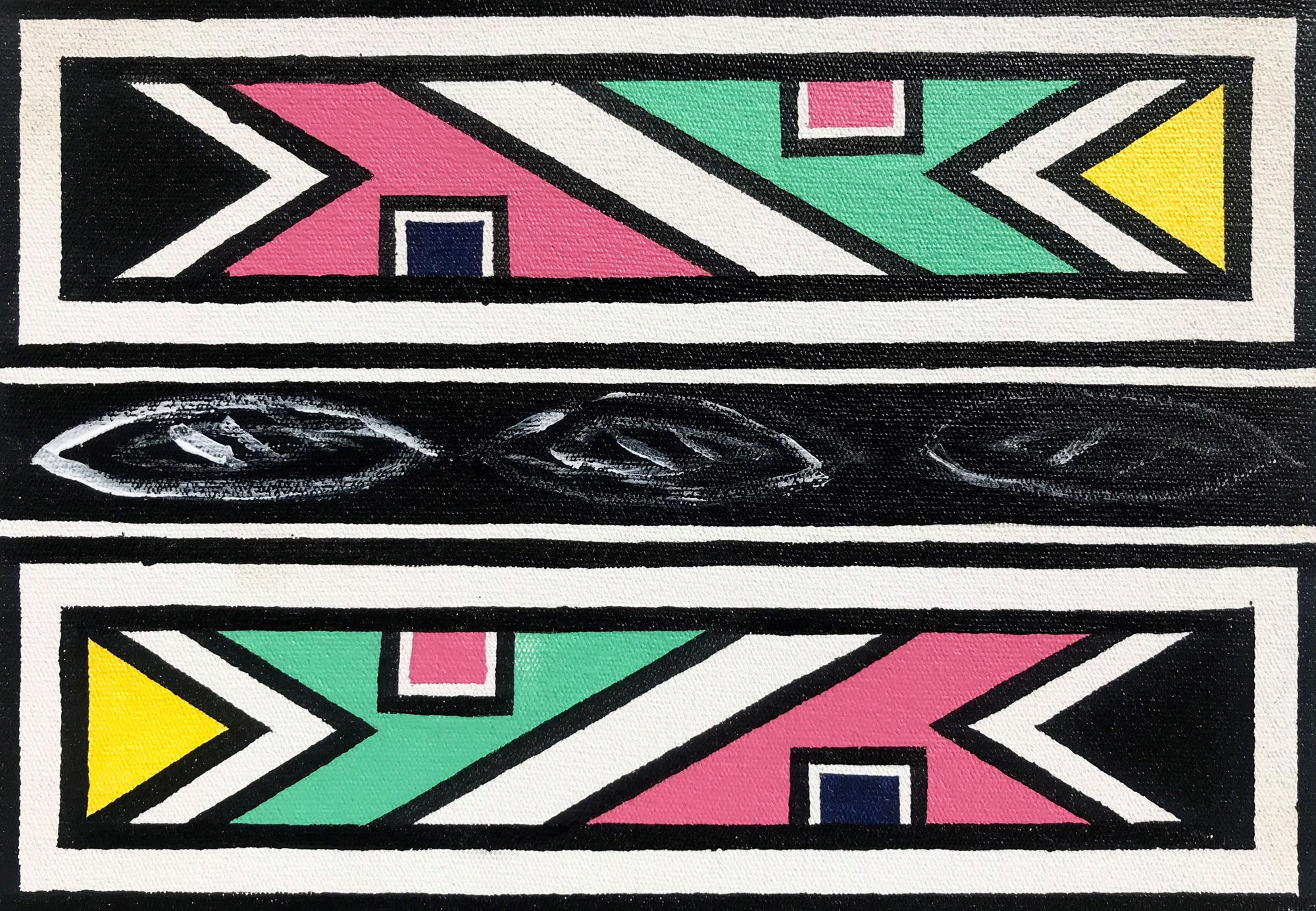 Dr. Esther Mahlangu, Ndebele Abstract, 2019