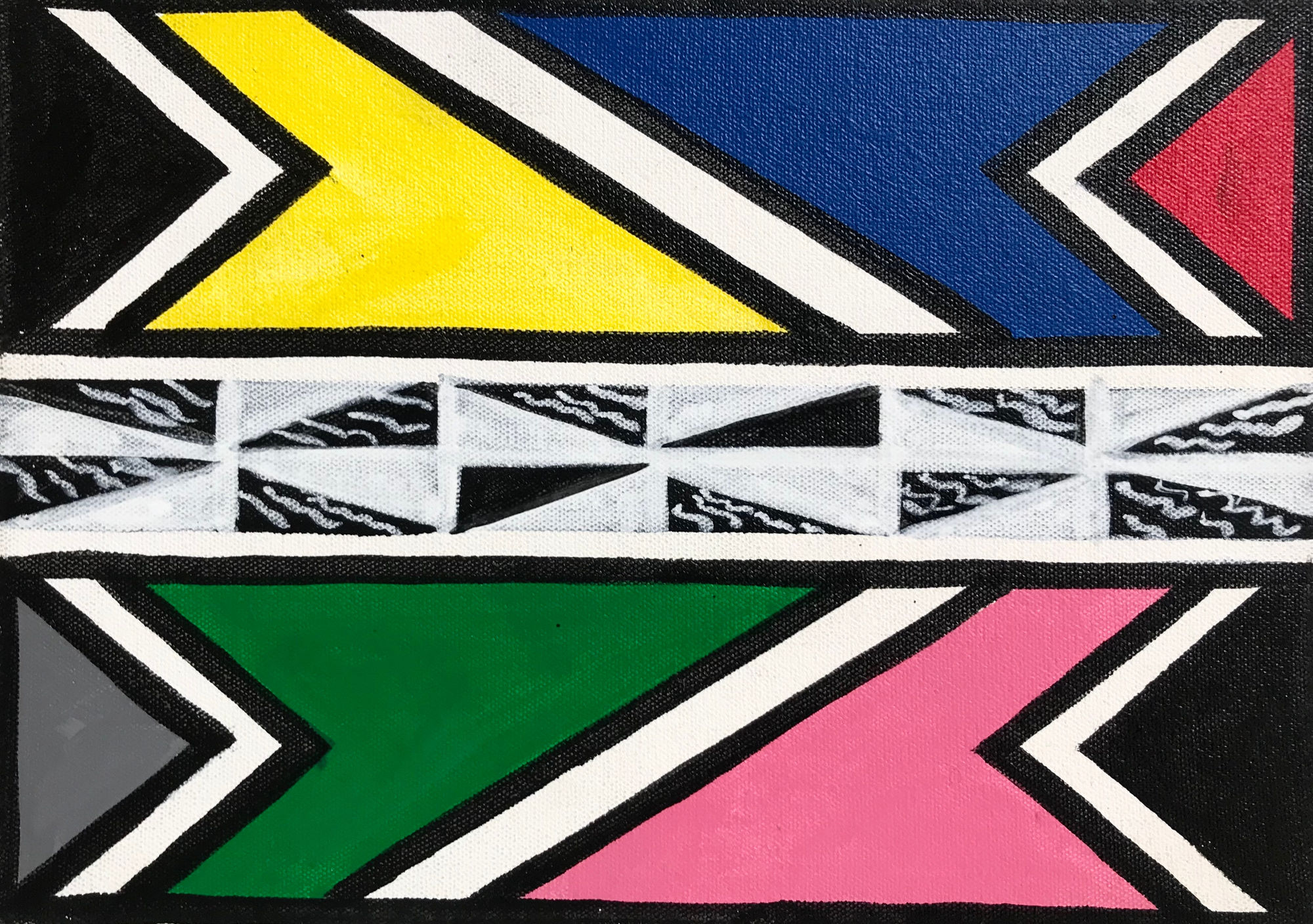 Dr. Esther Mahlangu, Ndebele Abstract , 2019