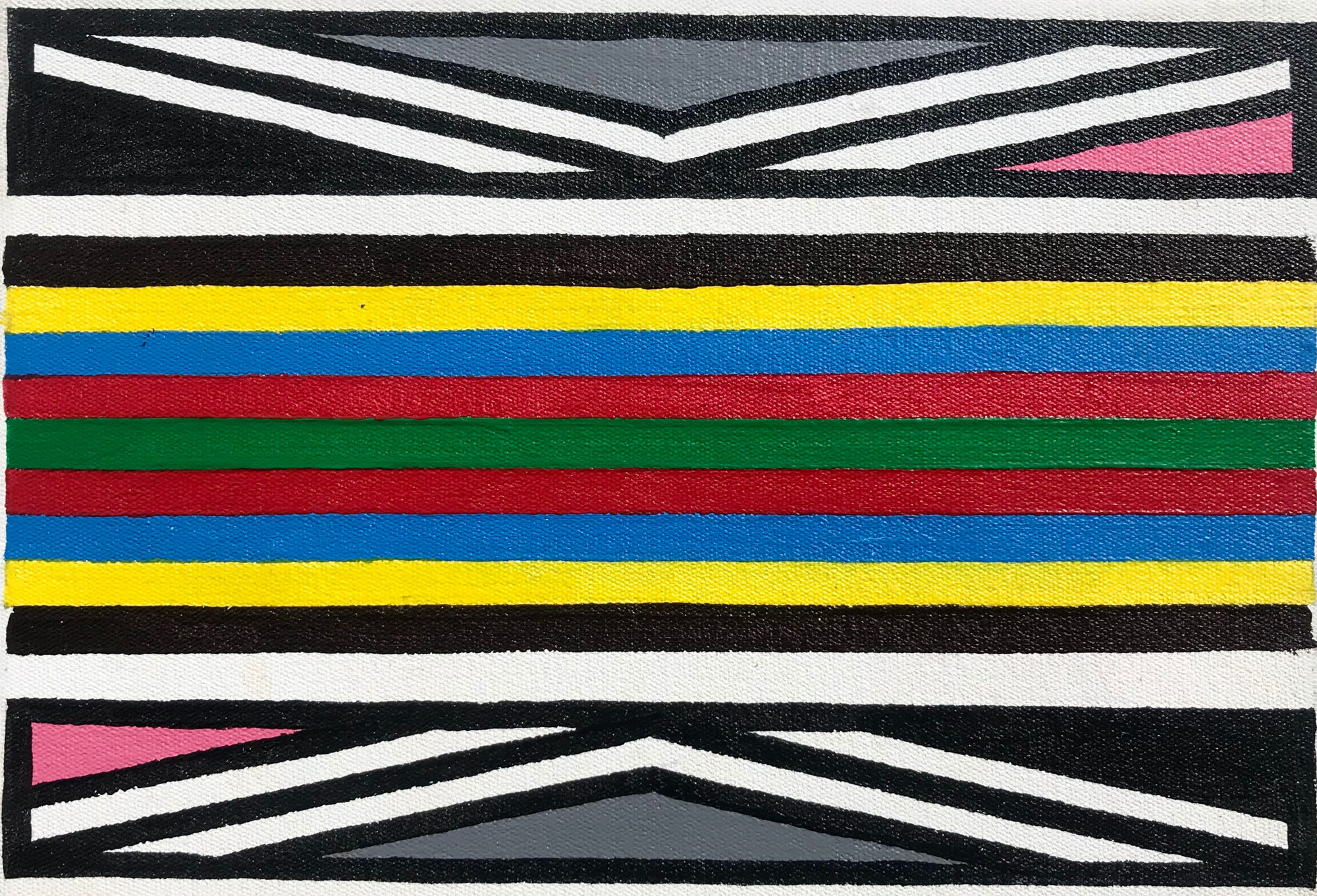 Dr. Esther Mahlangu, Ndebele Abstract , 2019