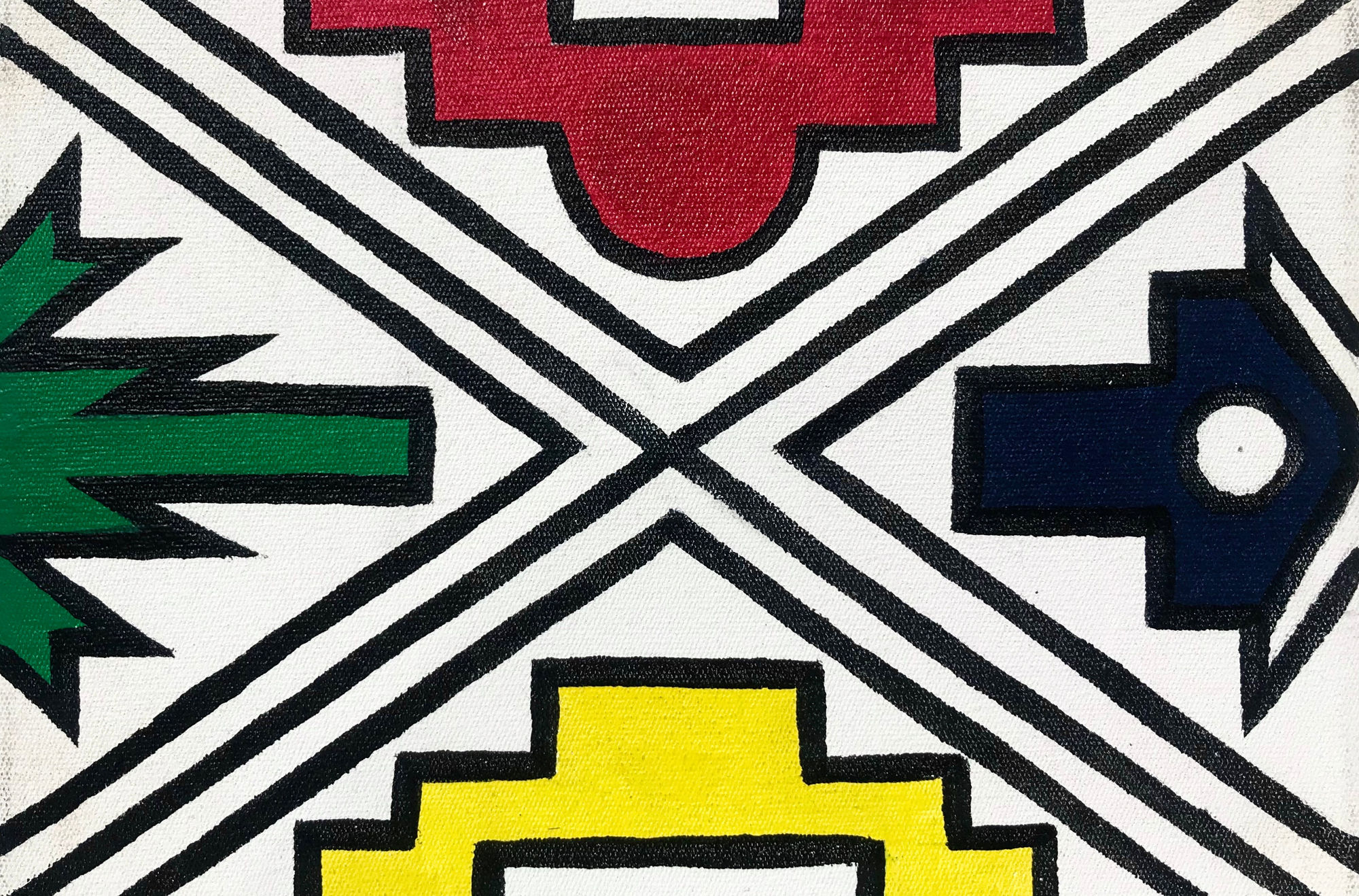 Dr. Esther Mahlangu, Ndebele Abstract , 2019