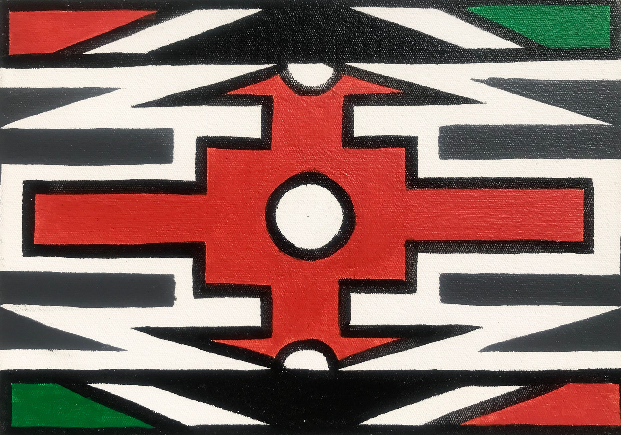 Dr. Esther Mahlangu, Ndebele Abstract , 2019