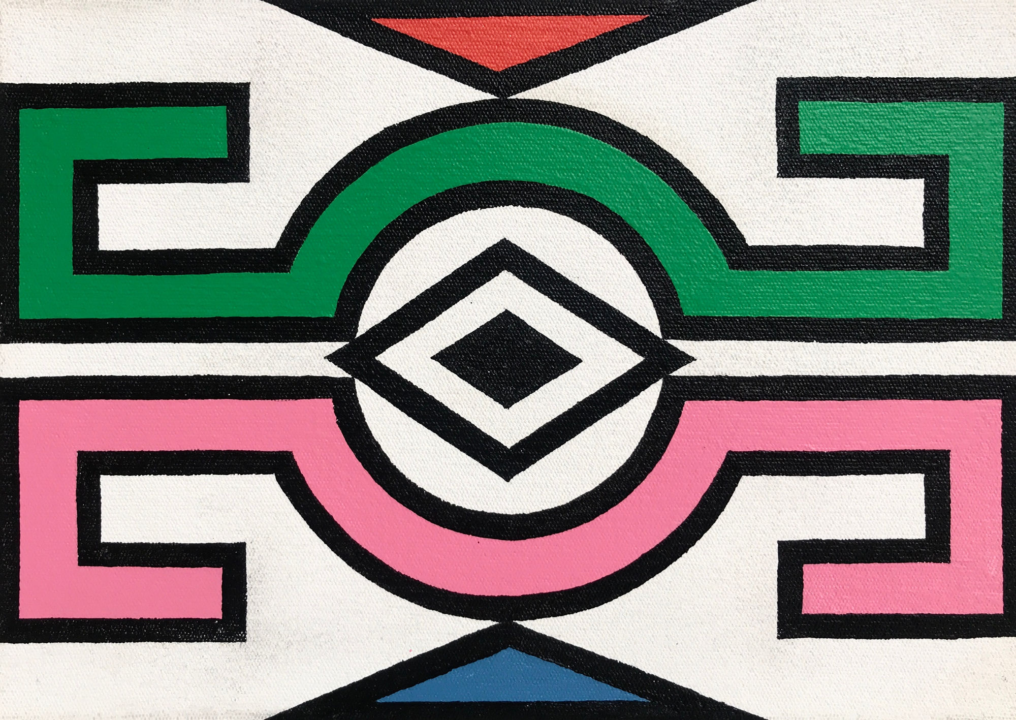 Dr. Esther Mahlangu, Ndebele Abstract , 2019