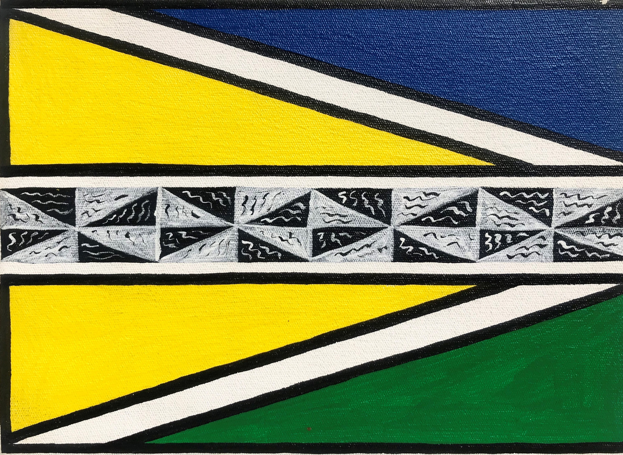 Dr. Esther Mahlangu, Ndebele Abstract, 2019