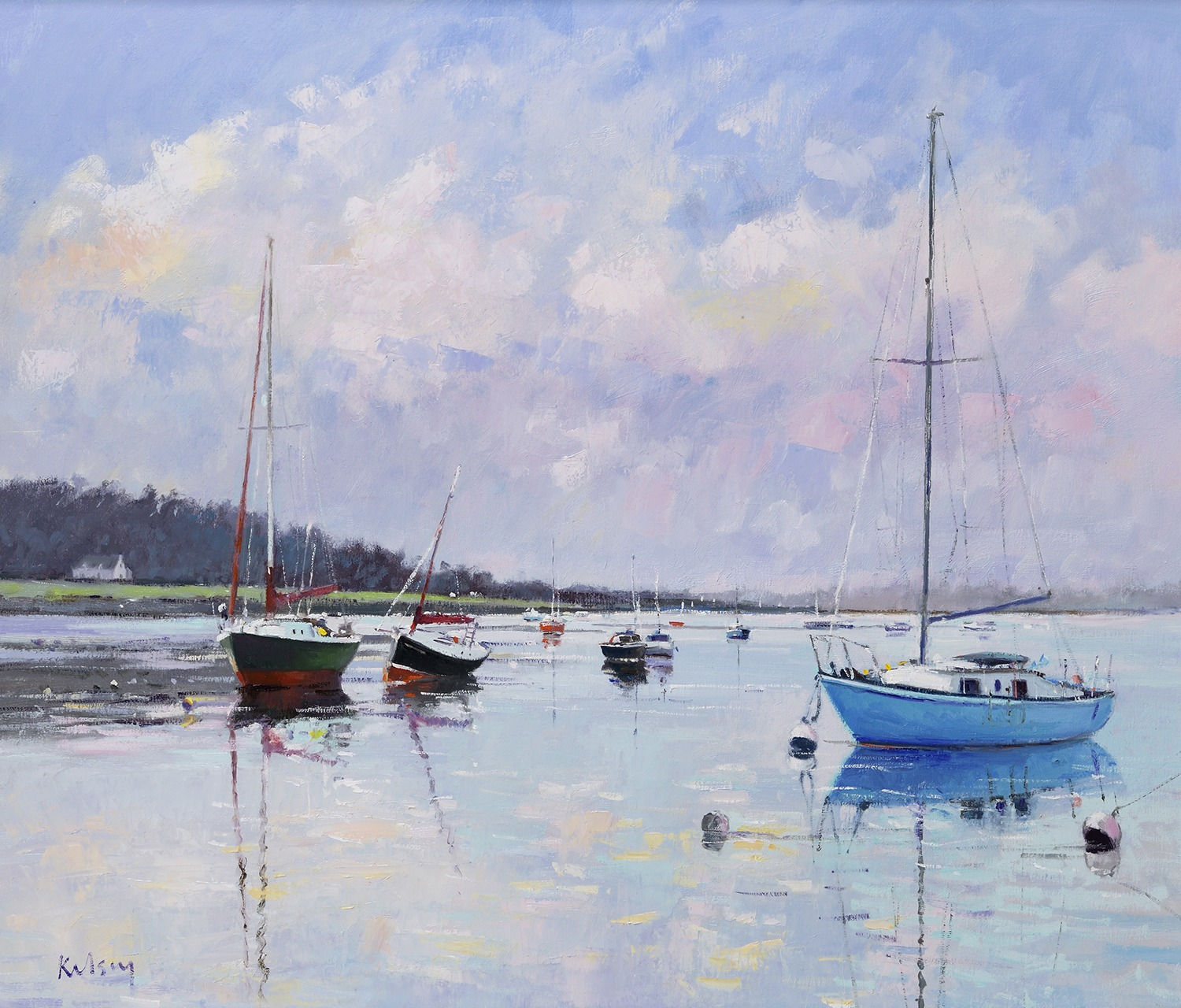 Robert Kelsey DA MUniv PAI FRSA, Boats on the Deben