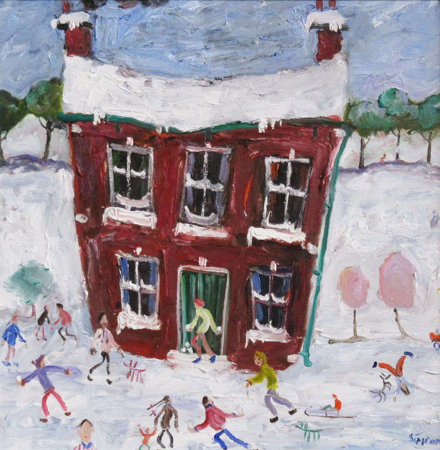 Simeon Stafford, House in the Snow