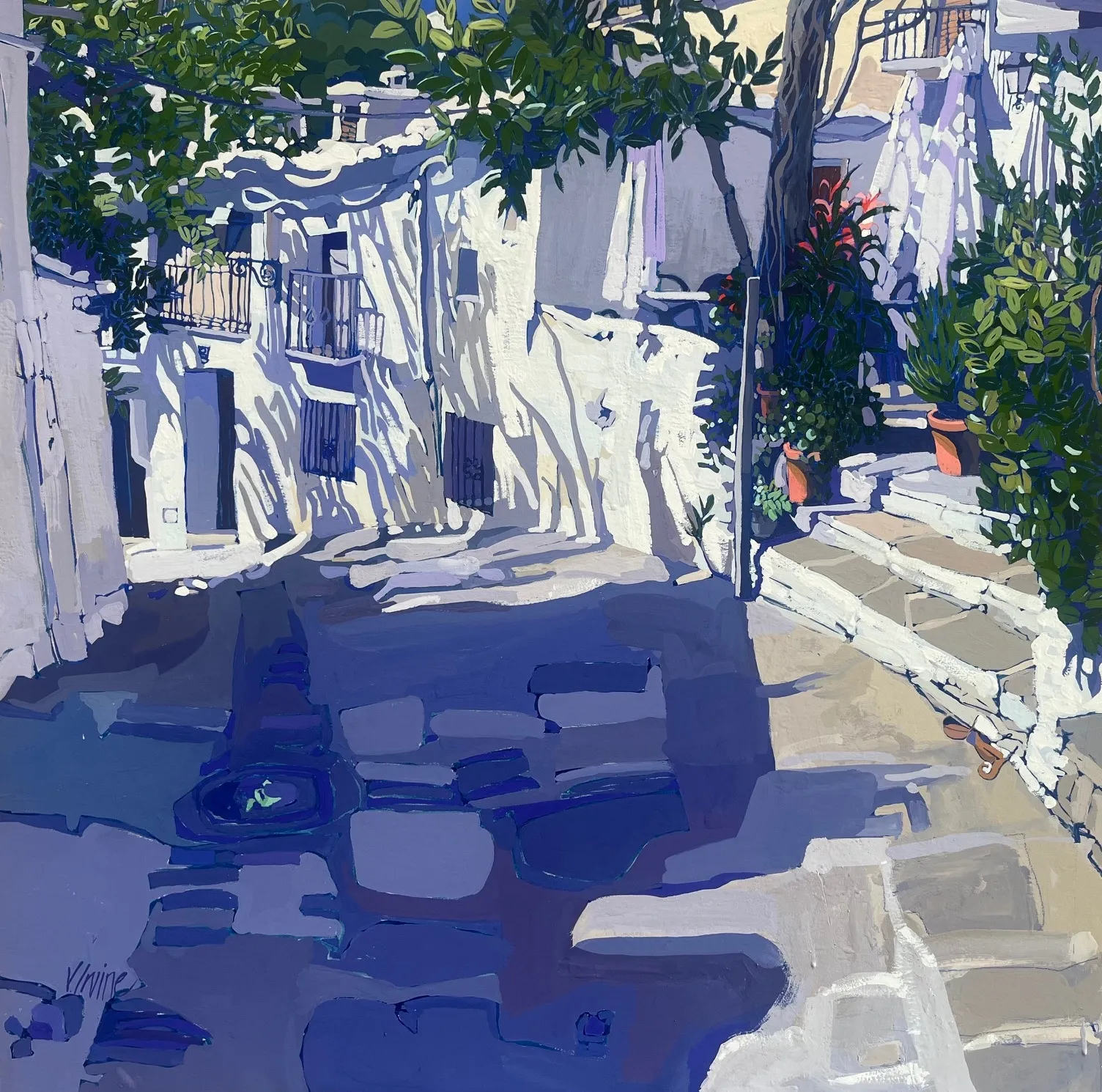 Jennifer Irvine RGI RSW, Capileira, White Village, Spain