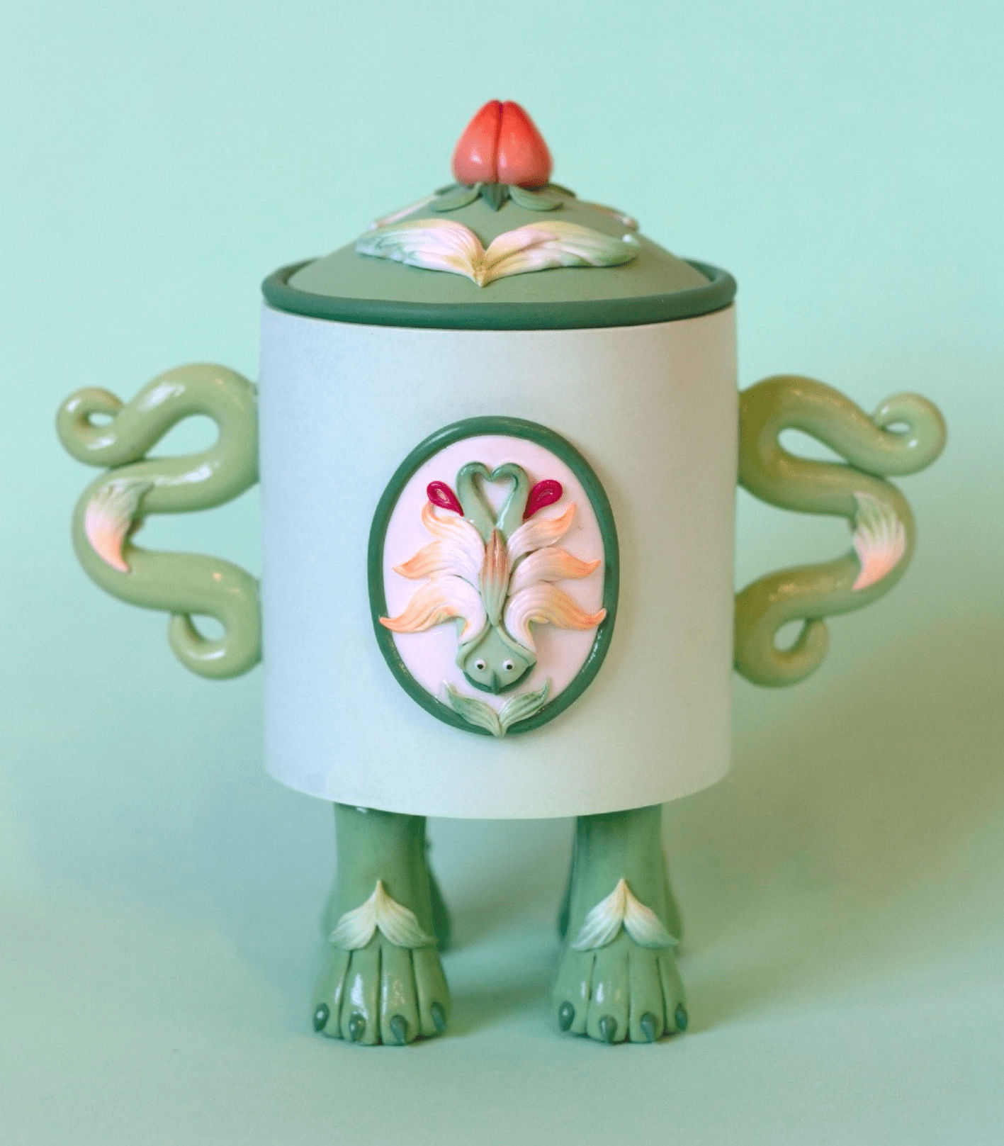 Hannah Lim, Jade Orchid Snuff Bottle , 2024