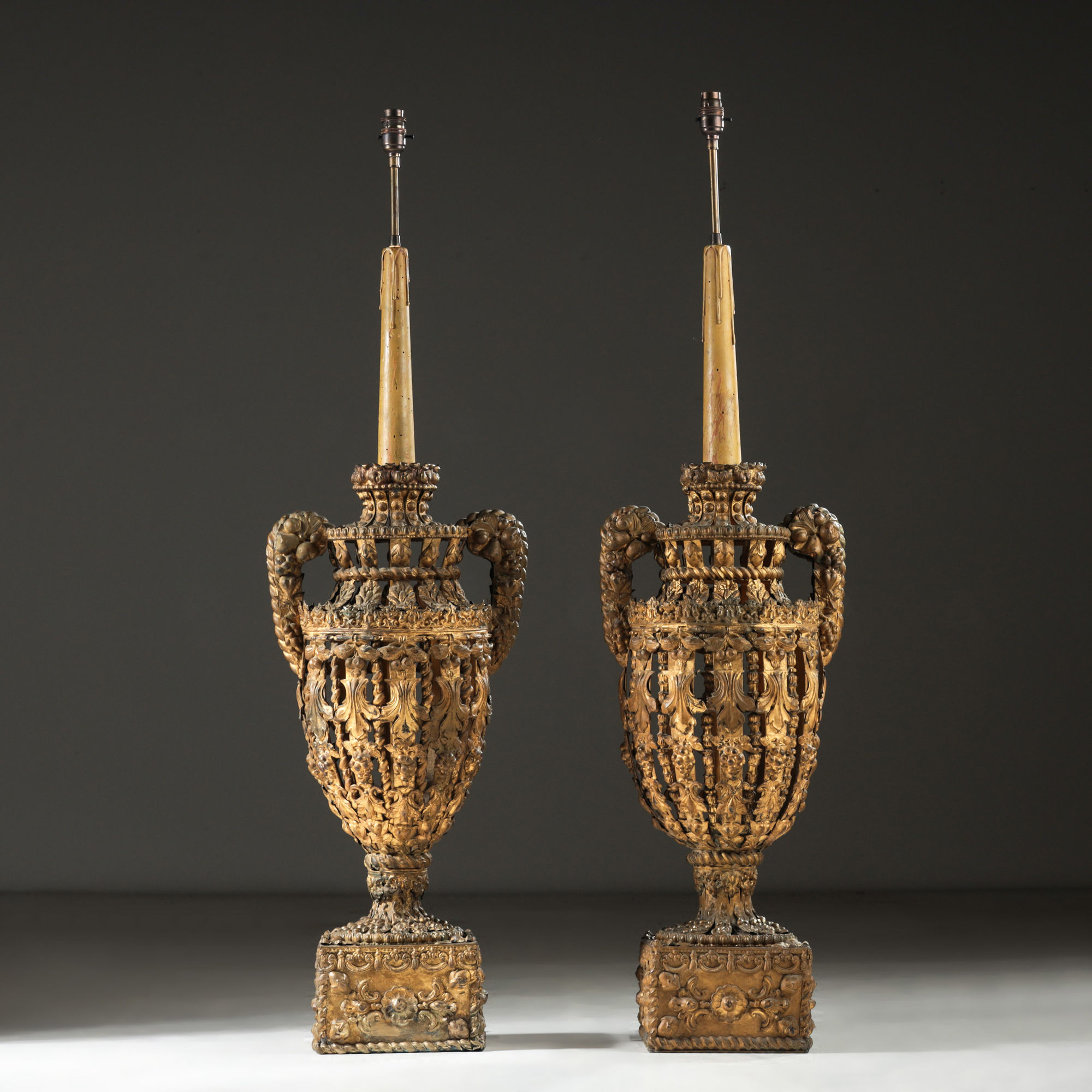 Repousse Lamps, XIX Century (SOLD)