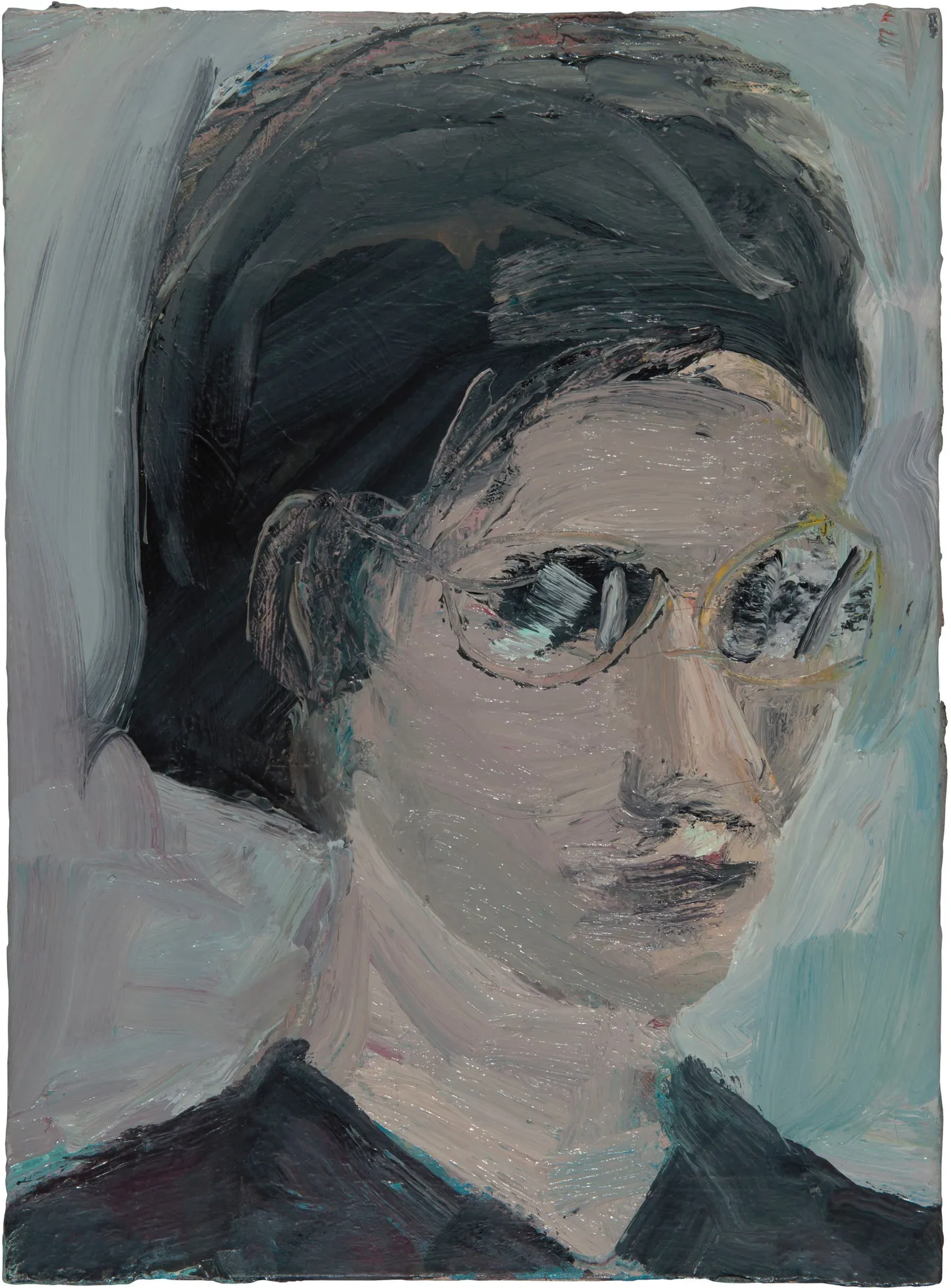 Richard Diebenkorn, Girl with Glasses (CR no 3358) , 1963