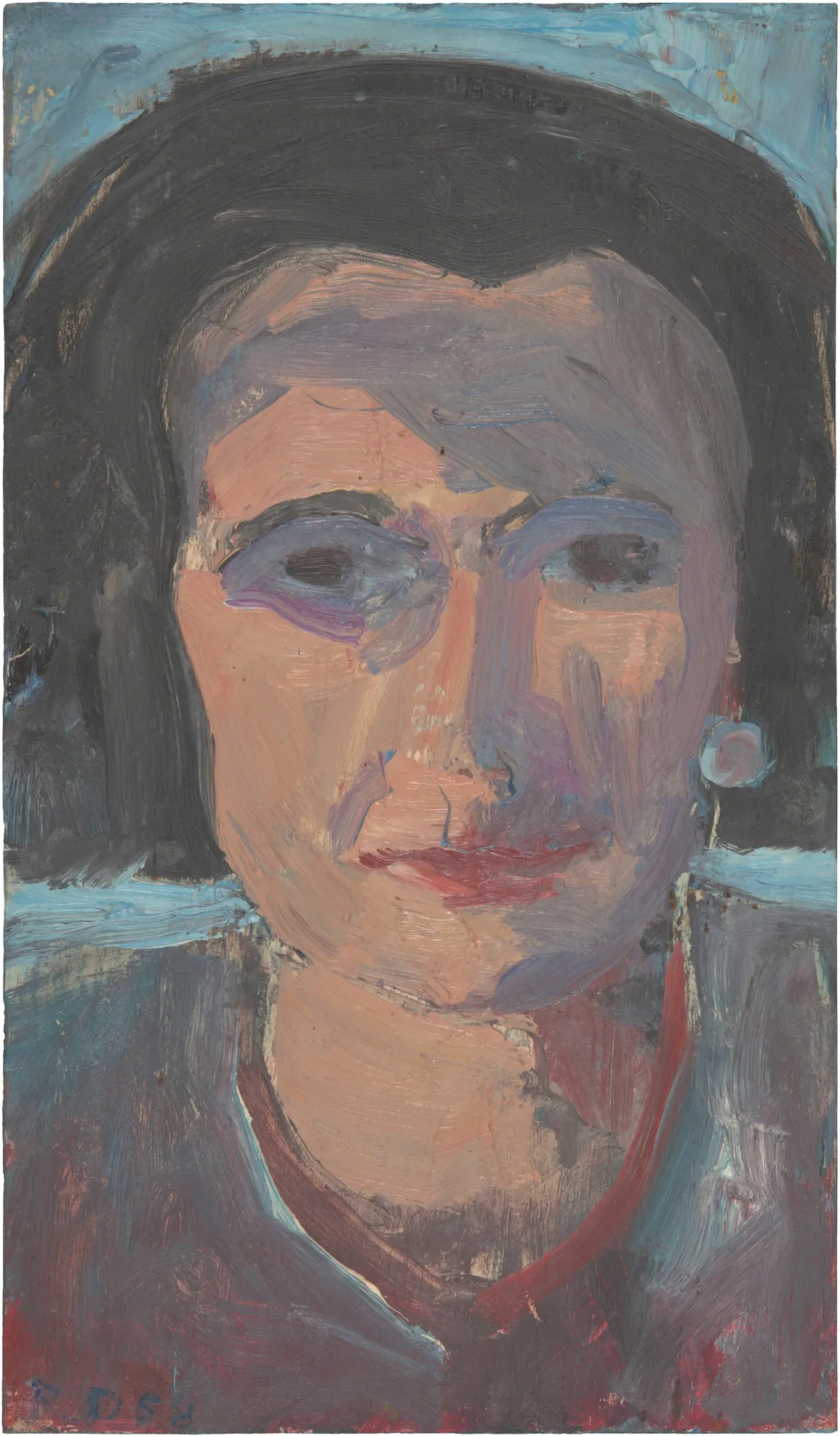 Richard Diebenkorn, Head (Portrait of a Friend) (CR no. 2524) , 1958
