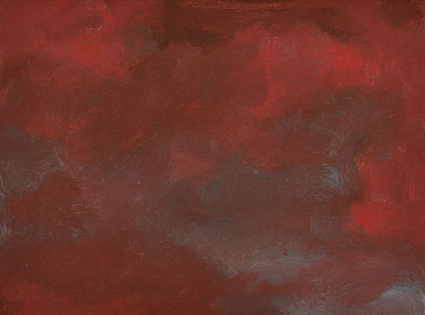 Jon Schueler, Red Sky Romasaig II, July 1989, 1989