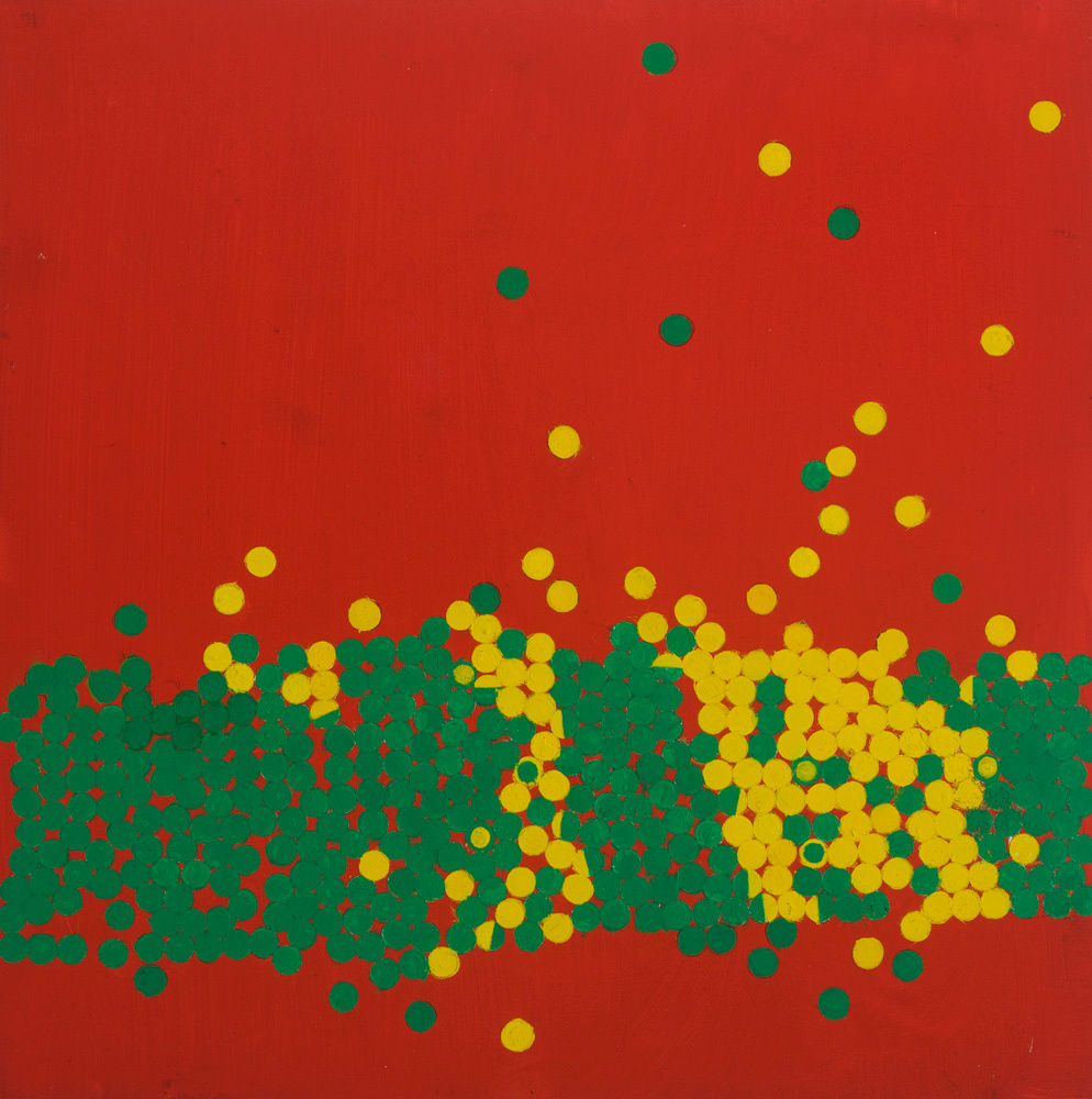 Wilhelmina Barns-Graham, Invasion III Lemon and Emerald on Scarlet, 1970