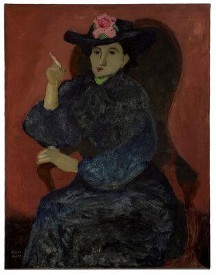 Milton Avery, Woman in Blue, 1935