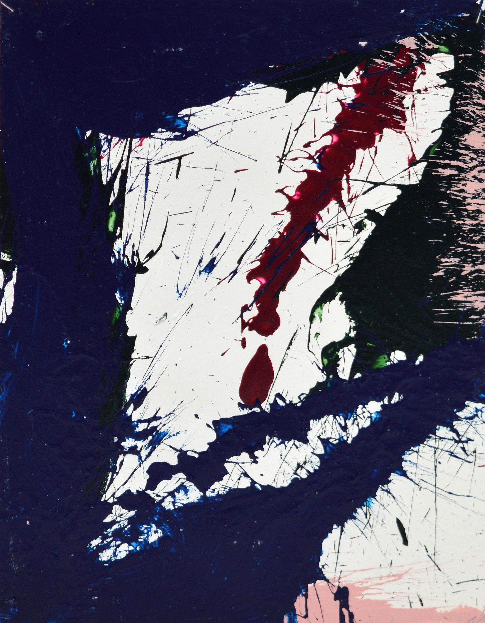 Norman Bluhm, Composition in blue and pink 2, 1967