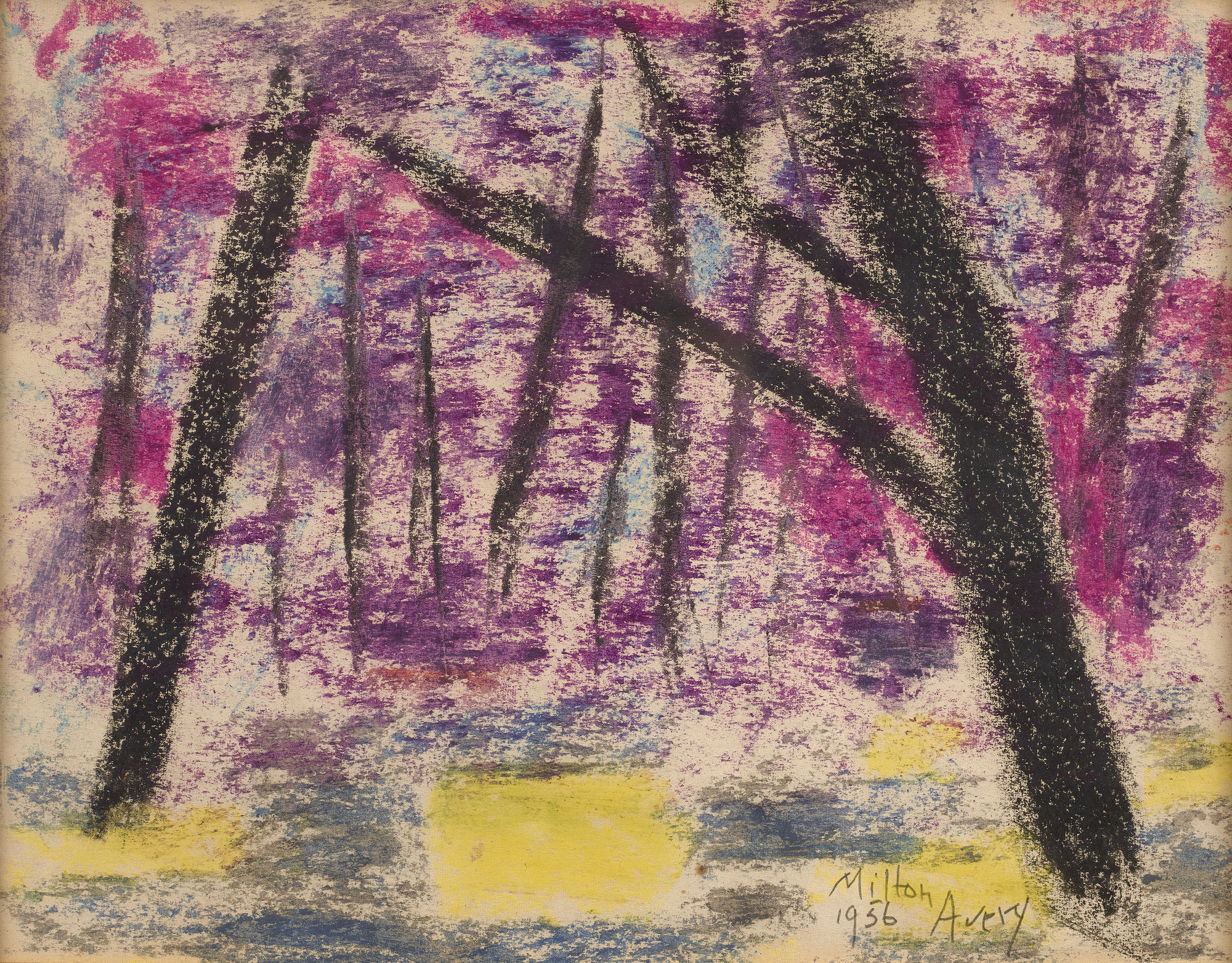 Milton Avery, Evening Forest, 1956