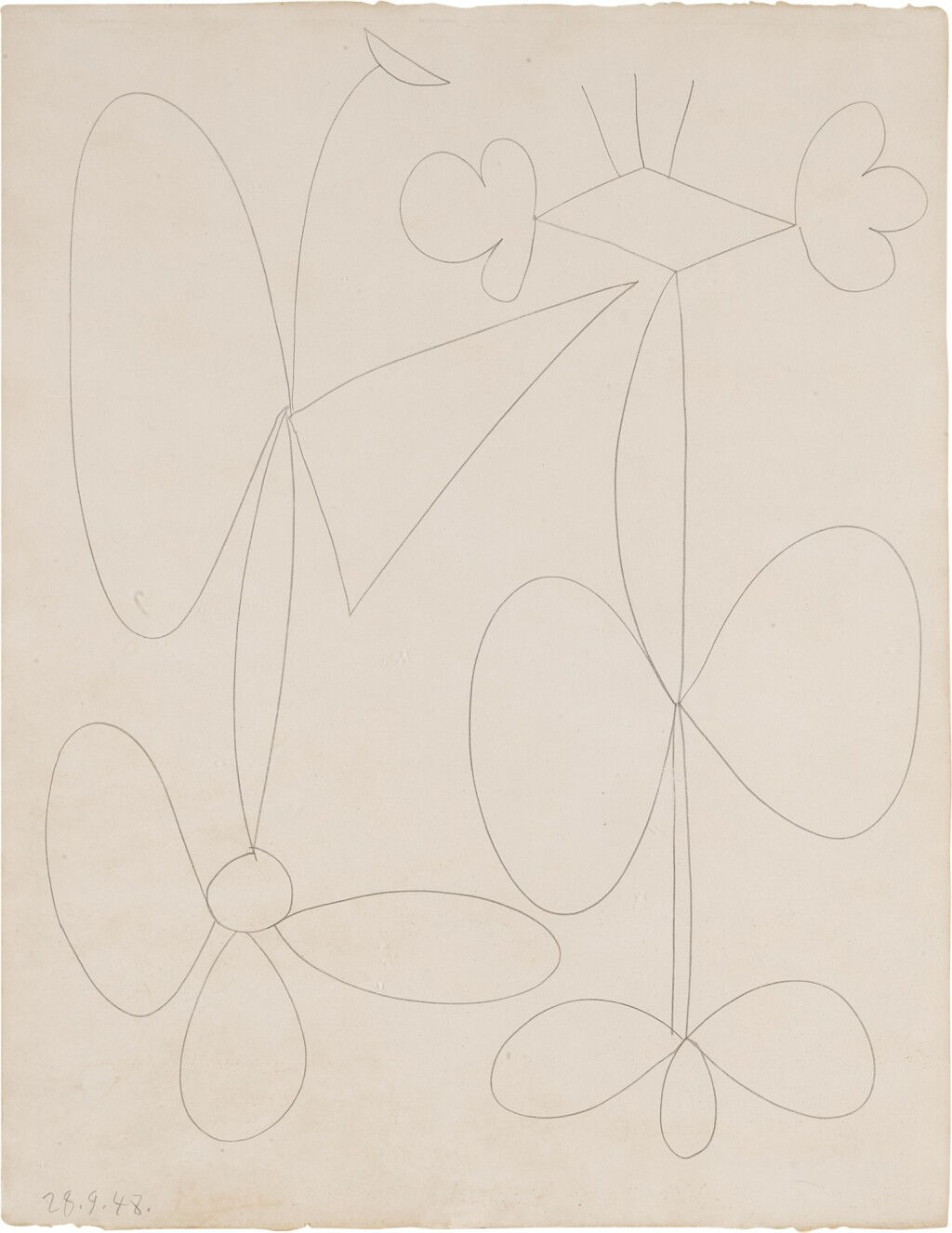 Pablo Picasso, Fleurs, 1948