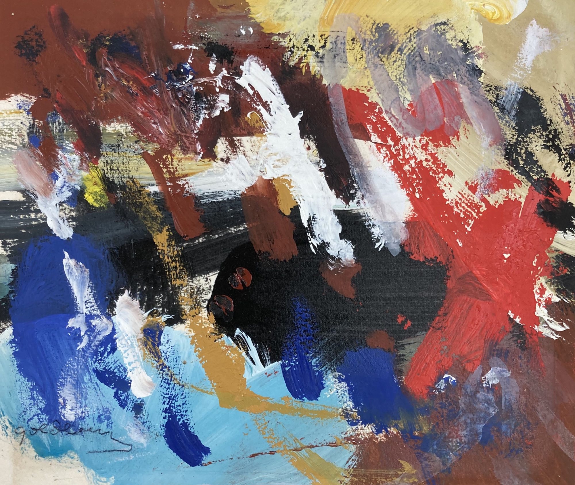 Michael Goldberg, Untitled Abstract Composition, circa 1960