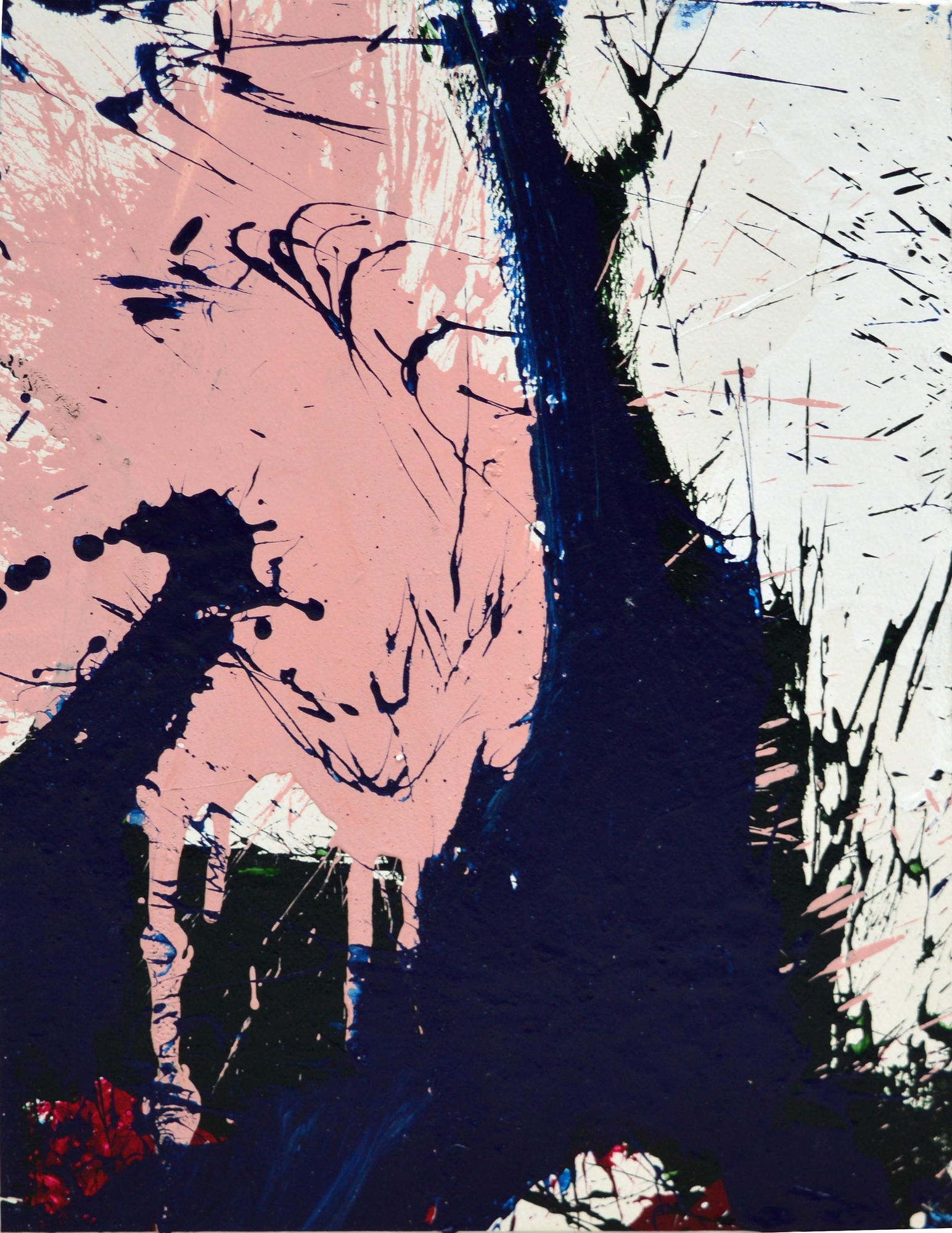 Norman Bluhm, Composition in blue and pink 1, 1967