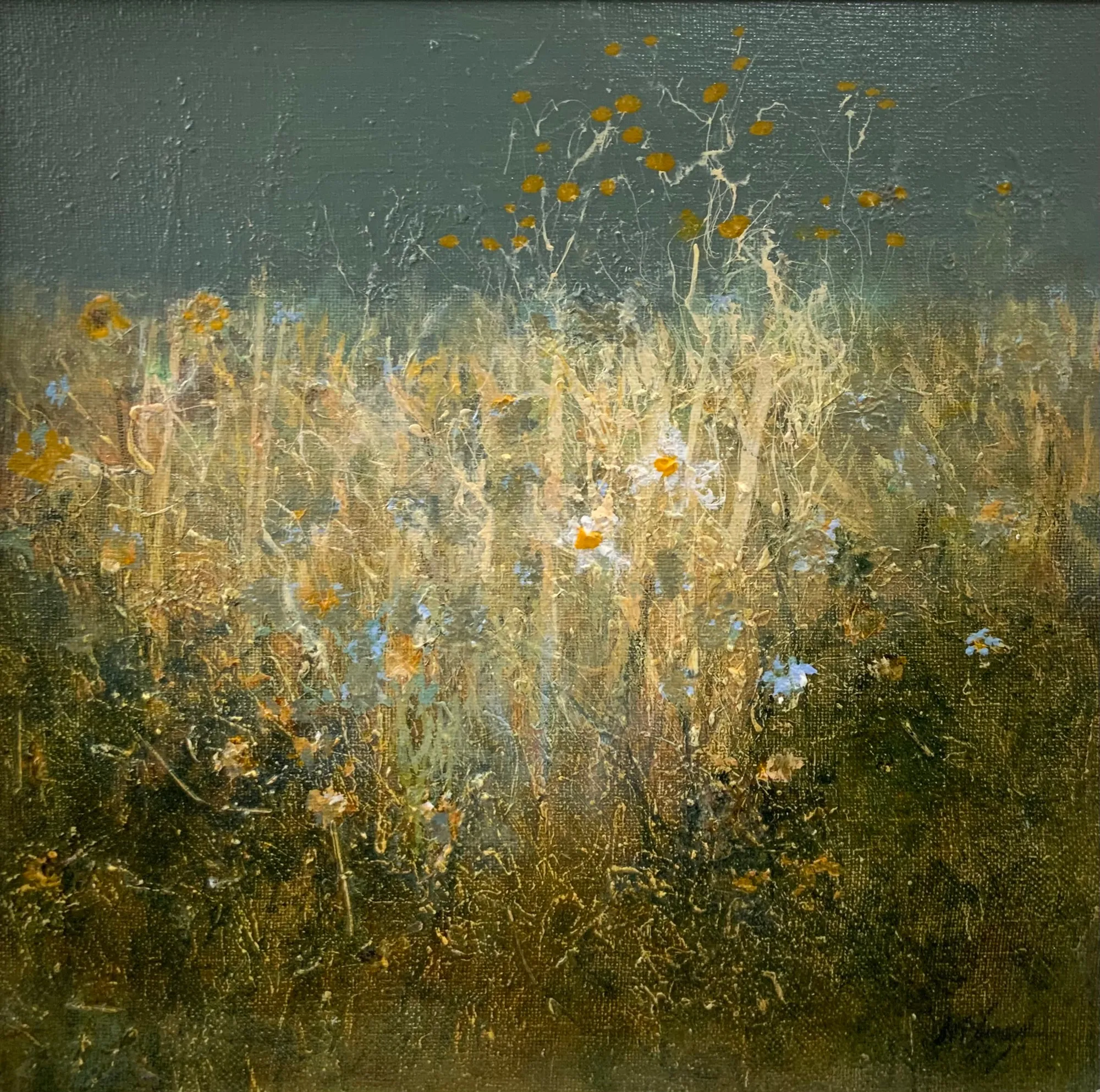 John McClenaghen, Meadow, Tansy and Grey Sky
