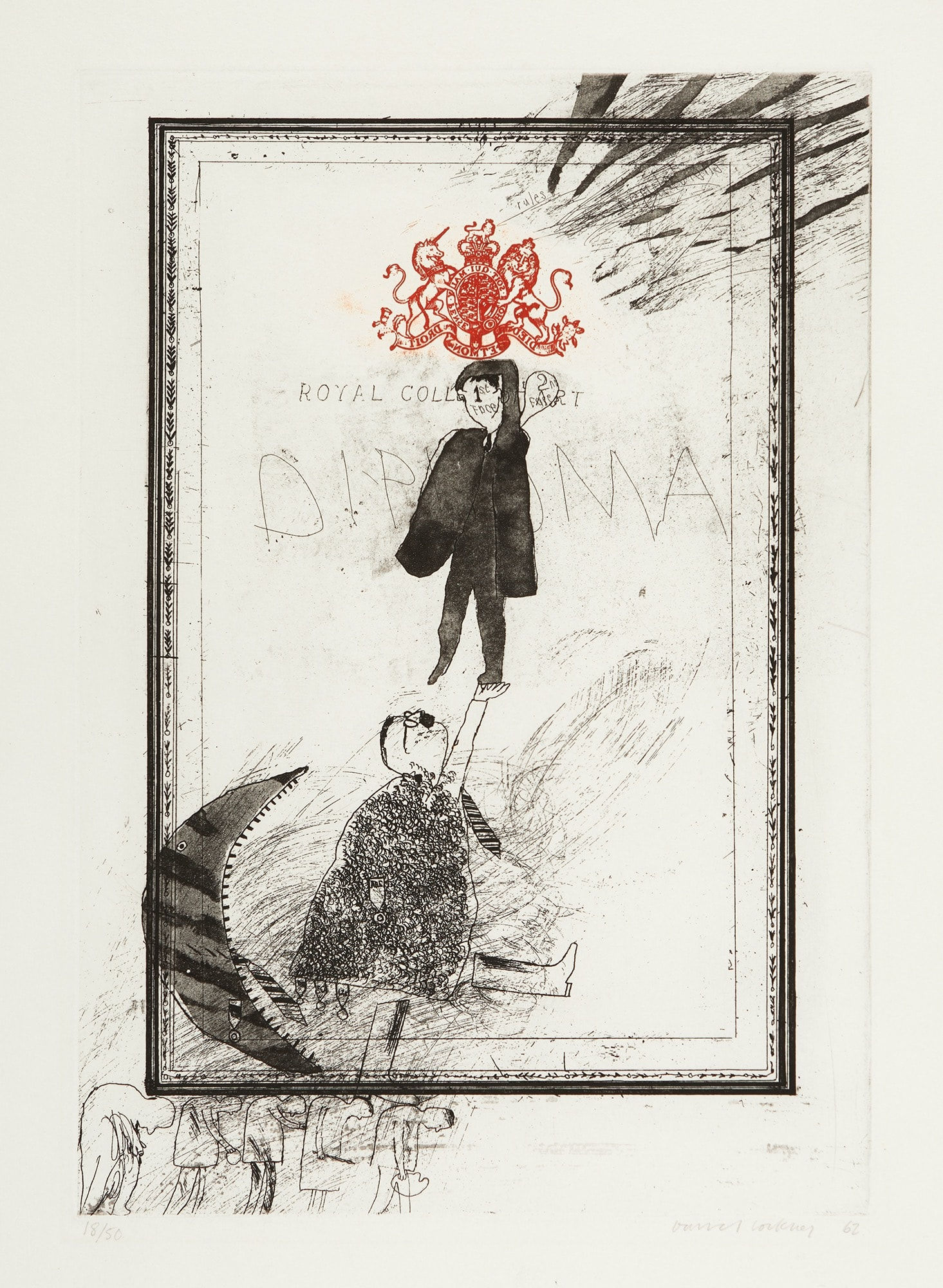 David Hockney (b. 1937), The Diploma, 1962