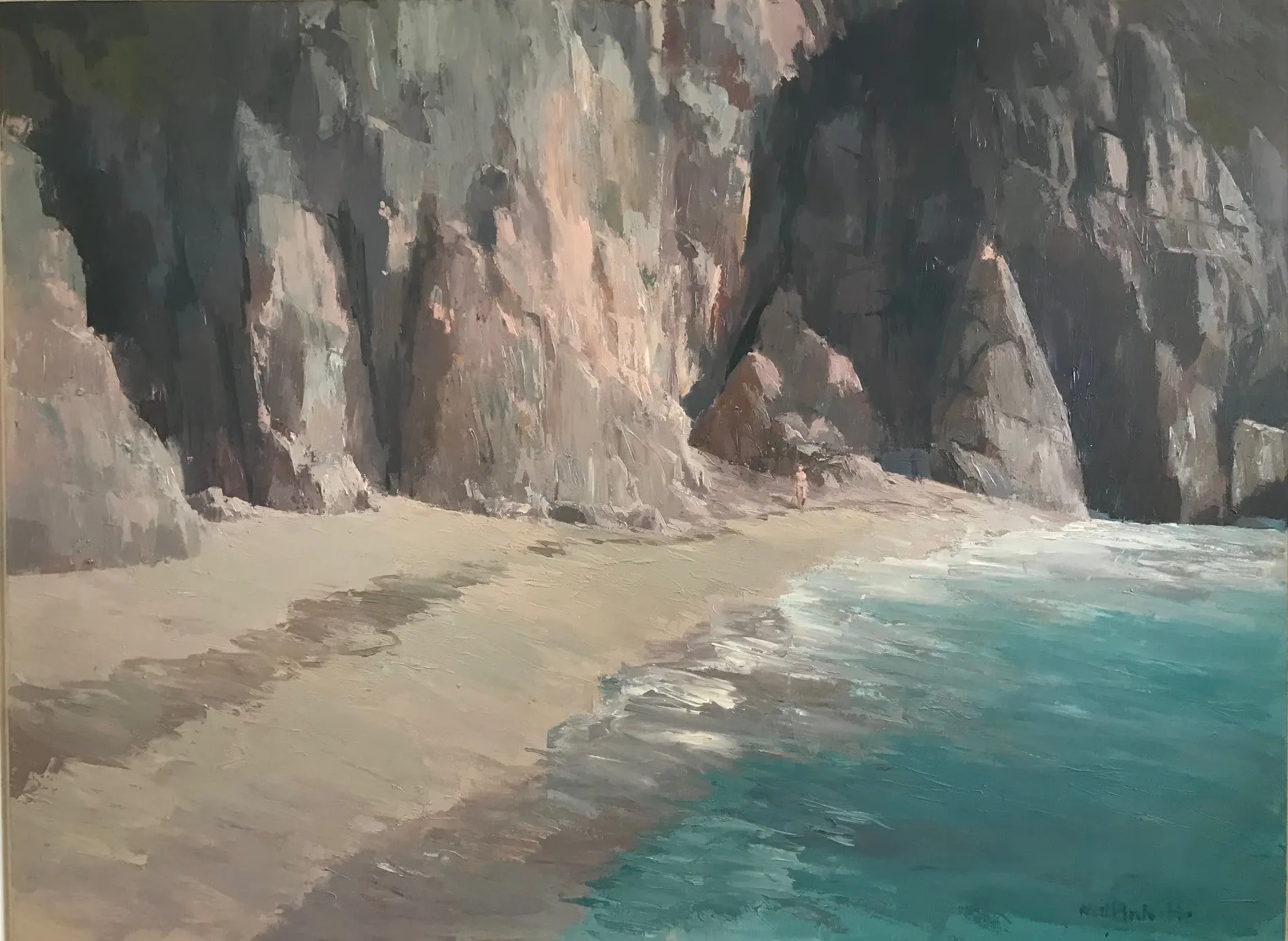 Neil Pinkett, TREEN SAND AND CLIFF, 2021