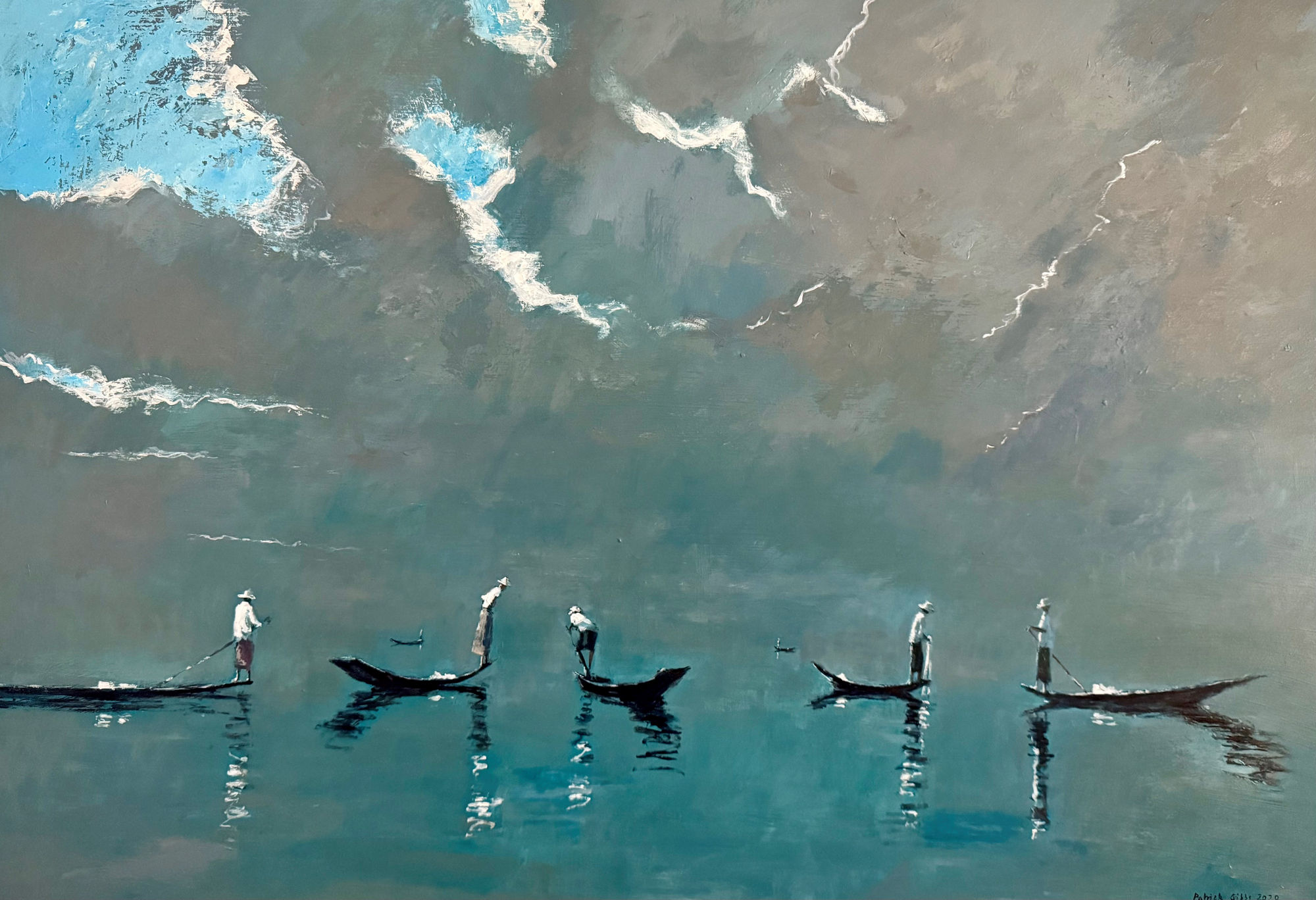 Patrick Gibbs, FISHERMEN, INLE LAKE, MYANMAR