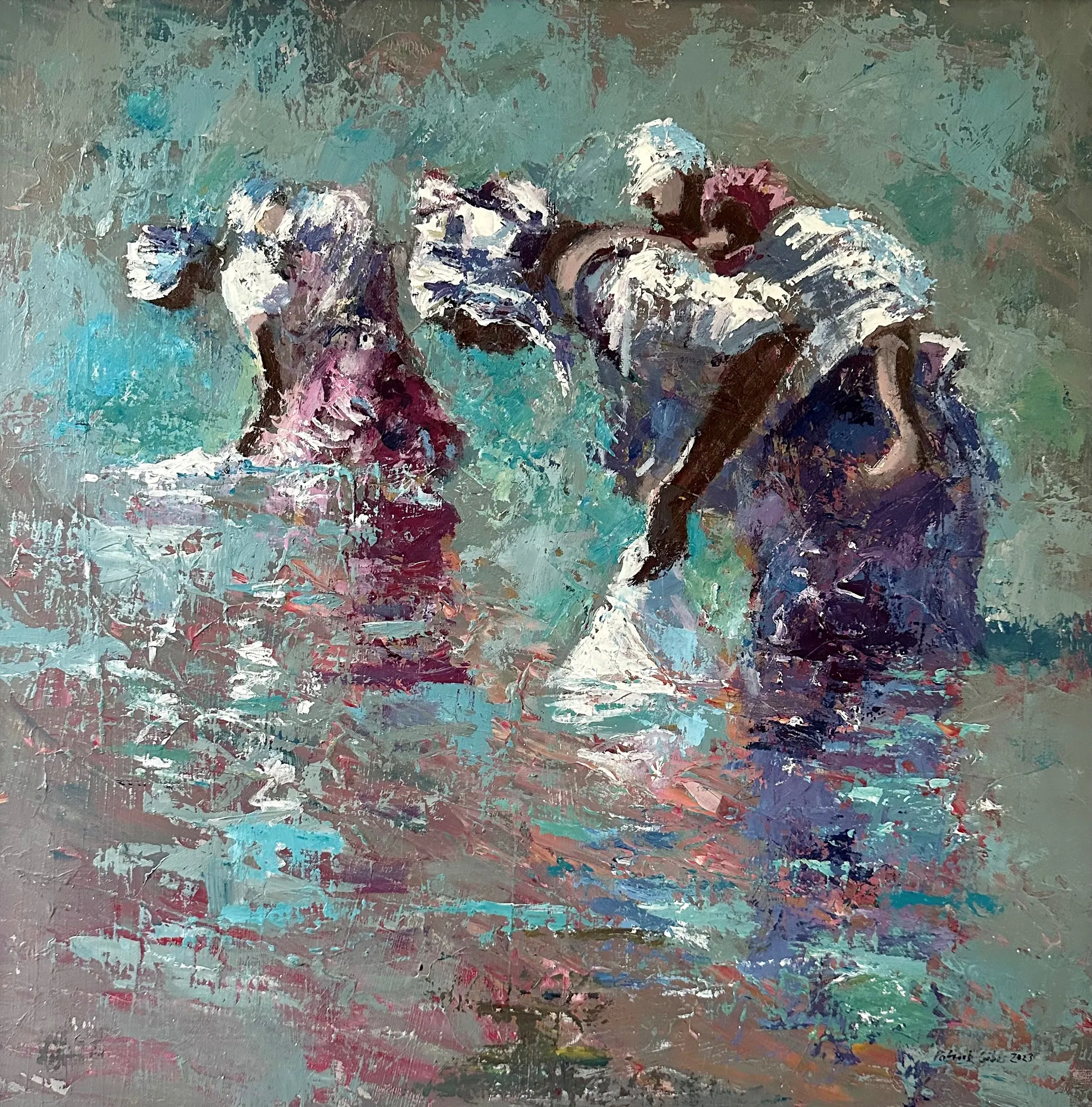 Patrick Gibbs, TWO WOMEN WITH THEIR BABIES, MOZAMBIQUE