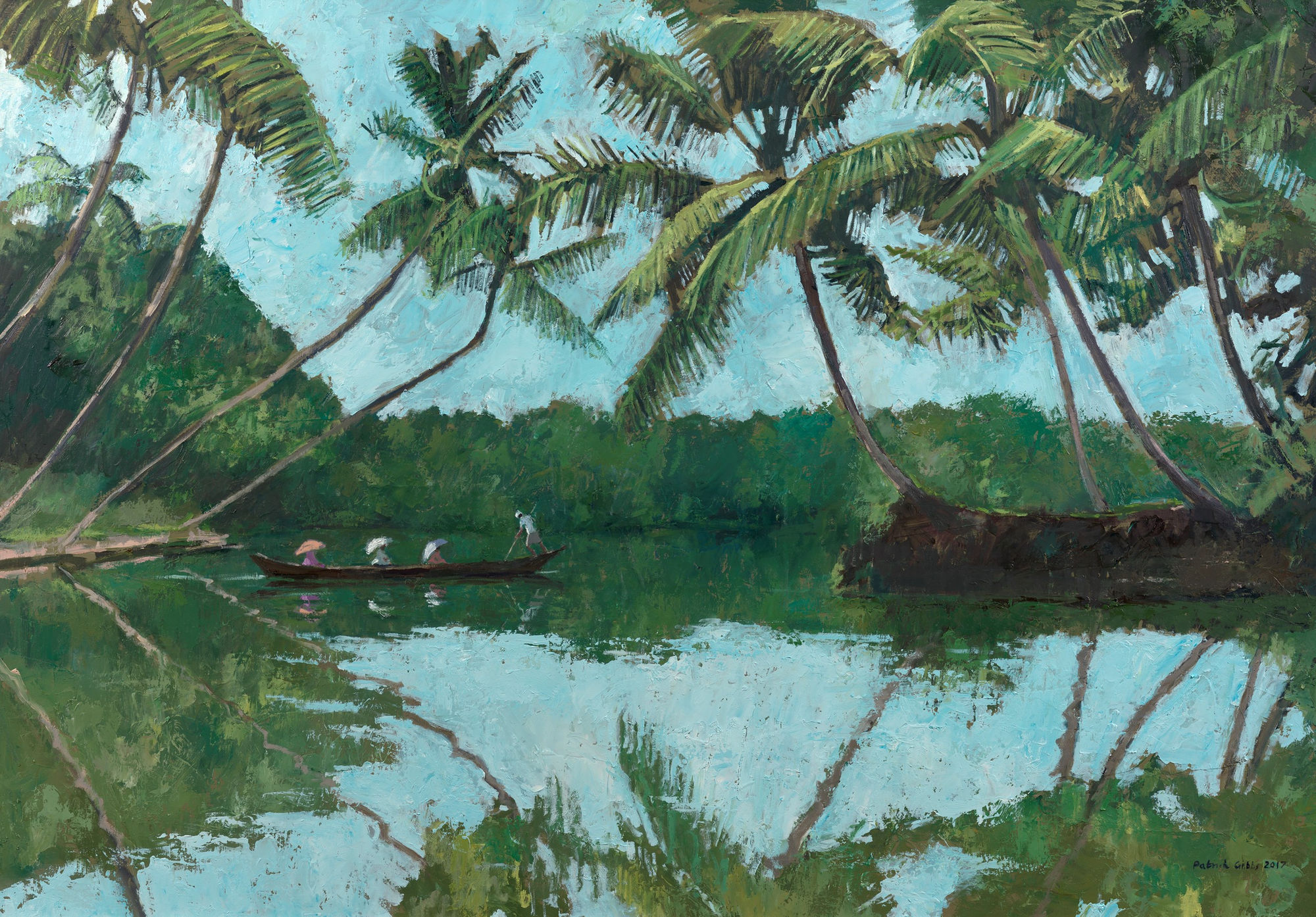 Patrick Gibbs, BACKWATERS SCENE, KERALA