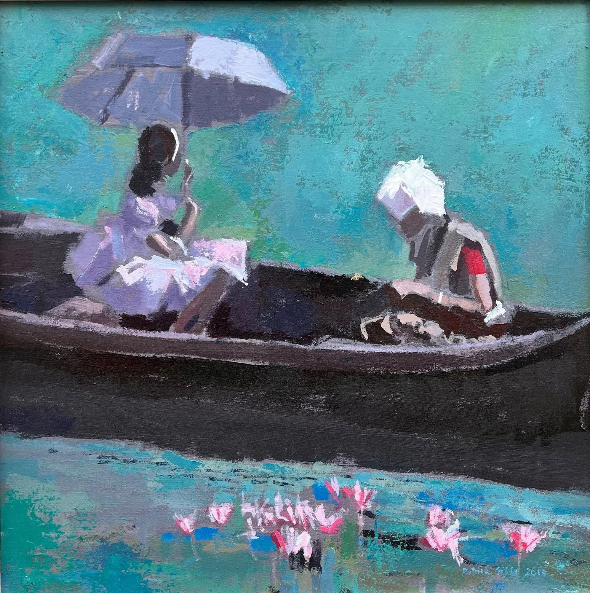 Patrick Gibbs, MOTHER AND DAUGHTER IN A BOAT, KERALA