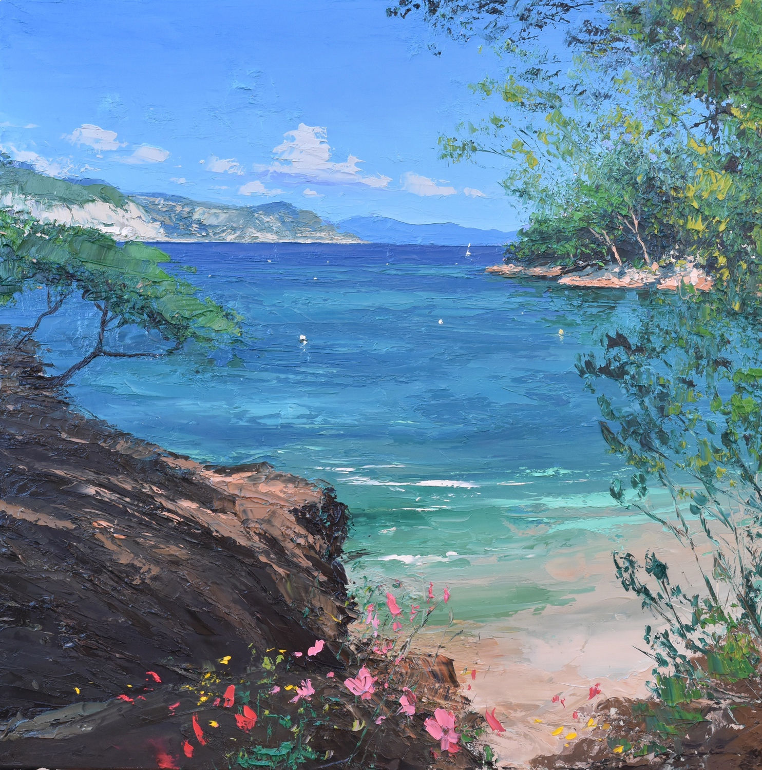 Colin Carruthers, WILD FLOWERS, SECLUDED COVE