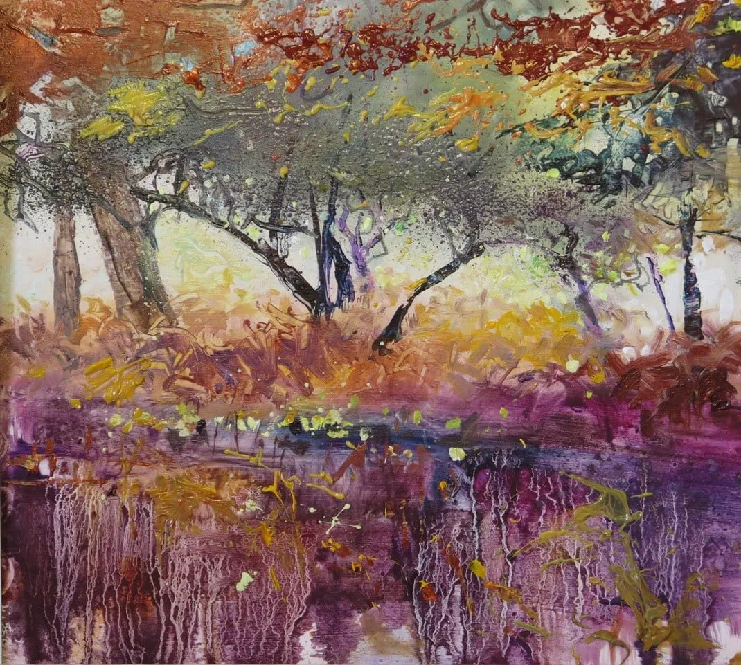 Maureen Davies, MISTY AUTUMN TREES