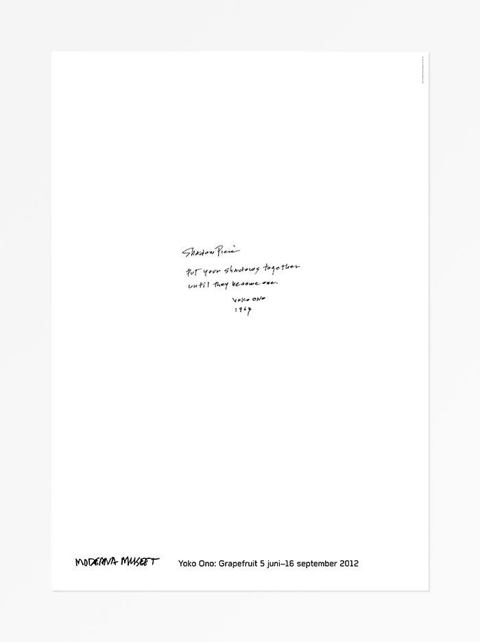 Yoko Ono, Shadow Piece (Put Your Shadows Together Until They Become One), 2012