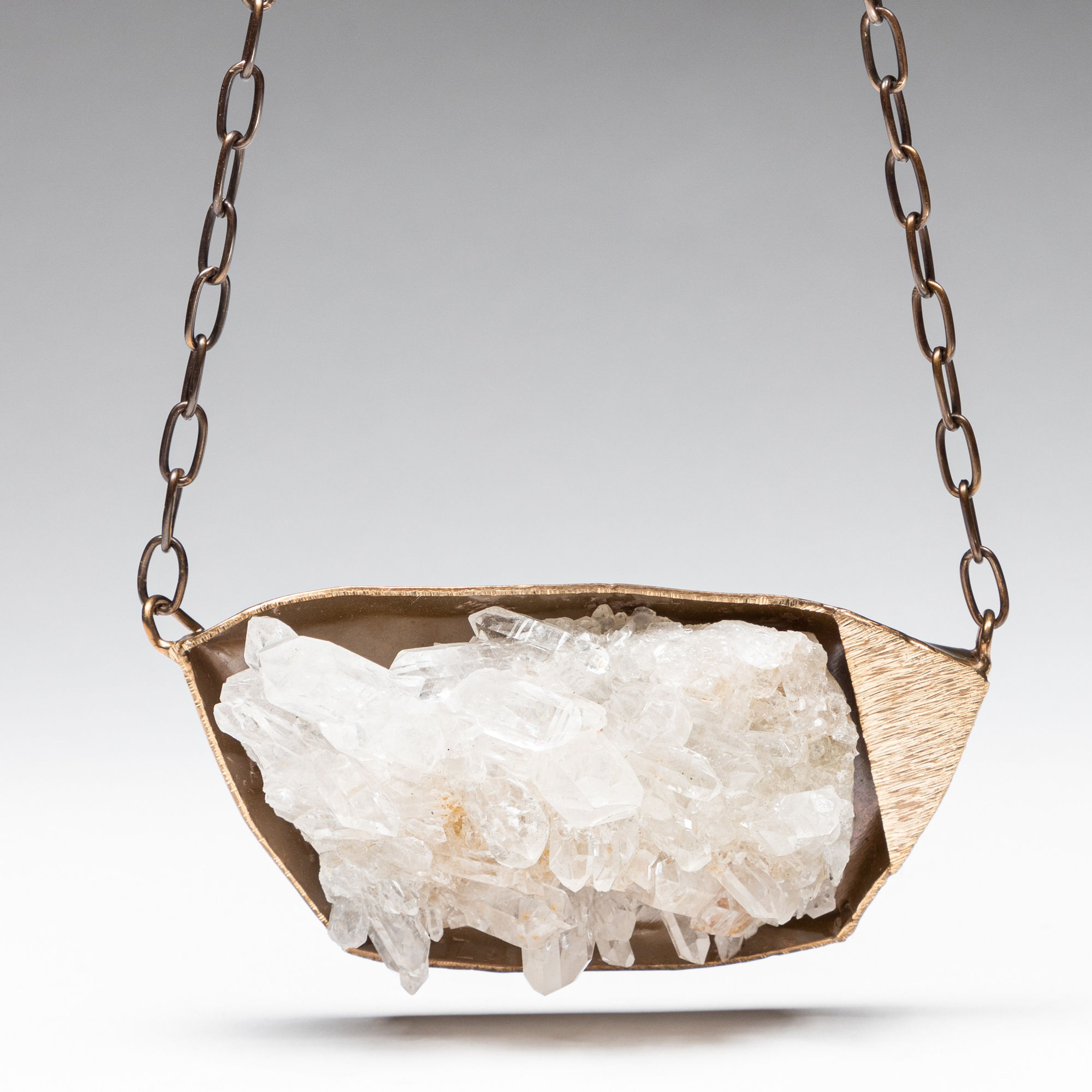 DB/CB by Debra Baxter, Large Clear Quartz Necklace , 2018