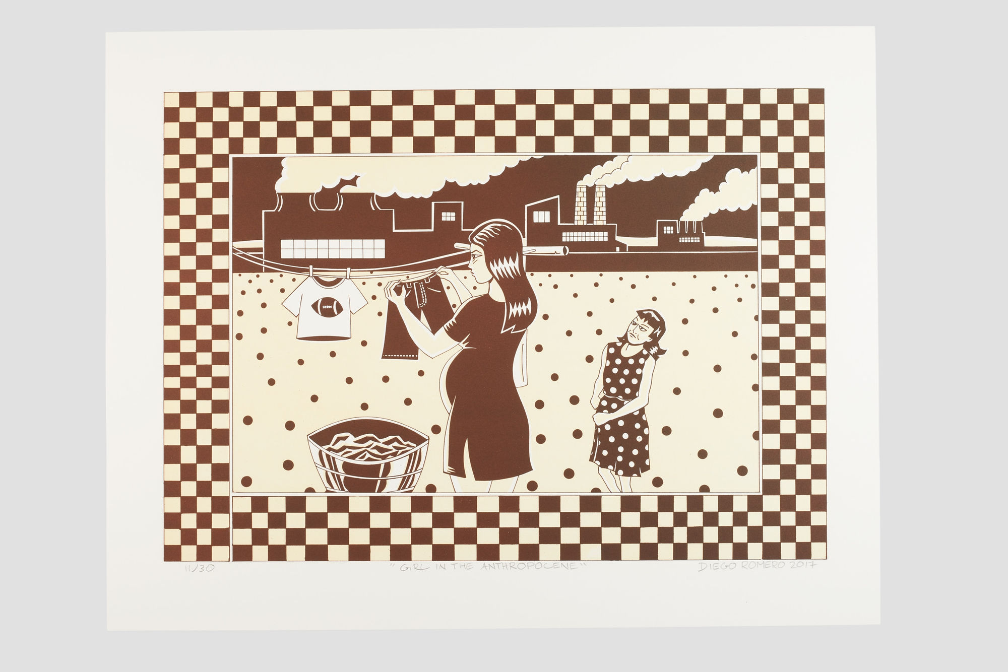 Diego Romero, Girl in the Anthropocene, 2017