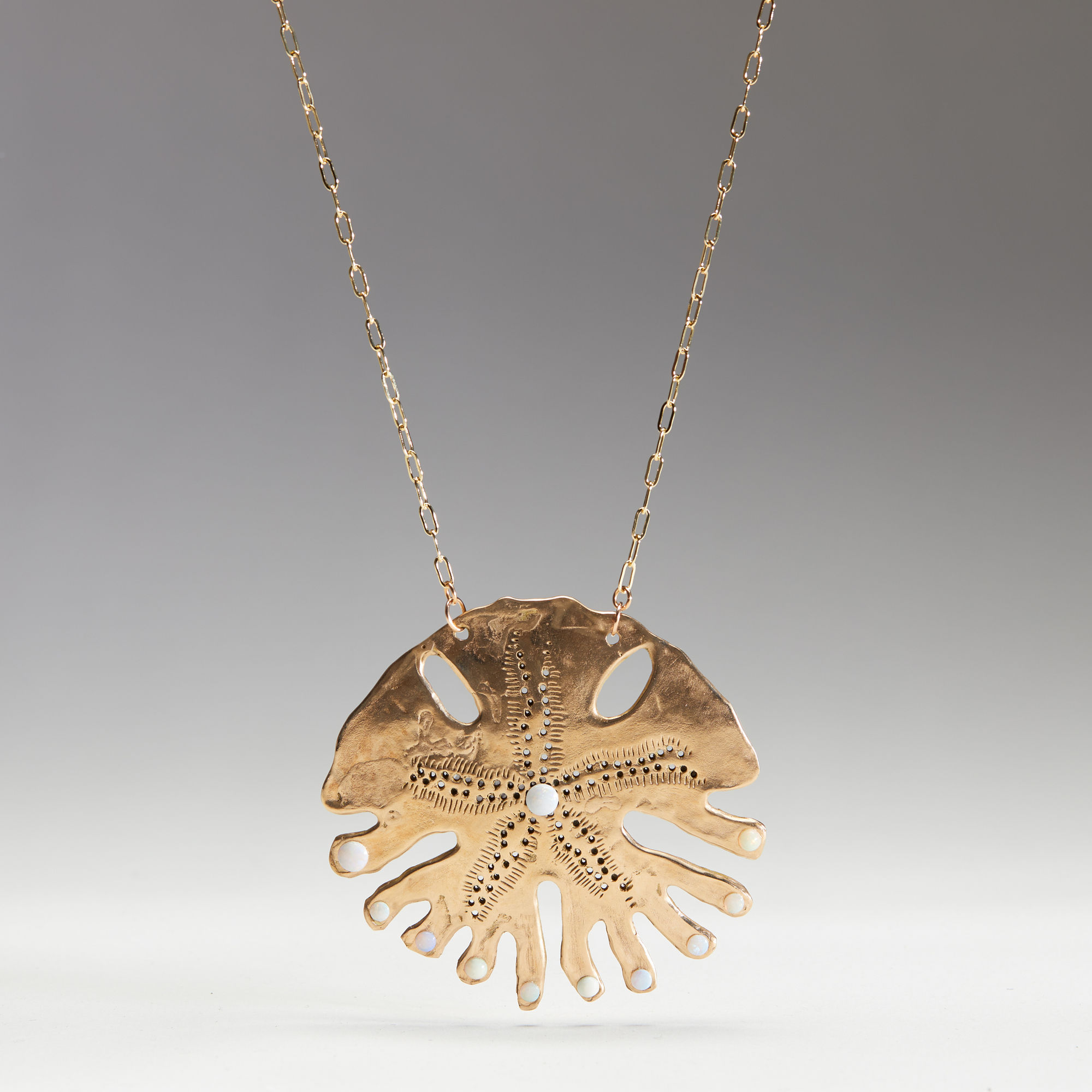 Bunny Tobias, Large Sandollar Pendant, 2021