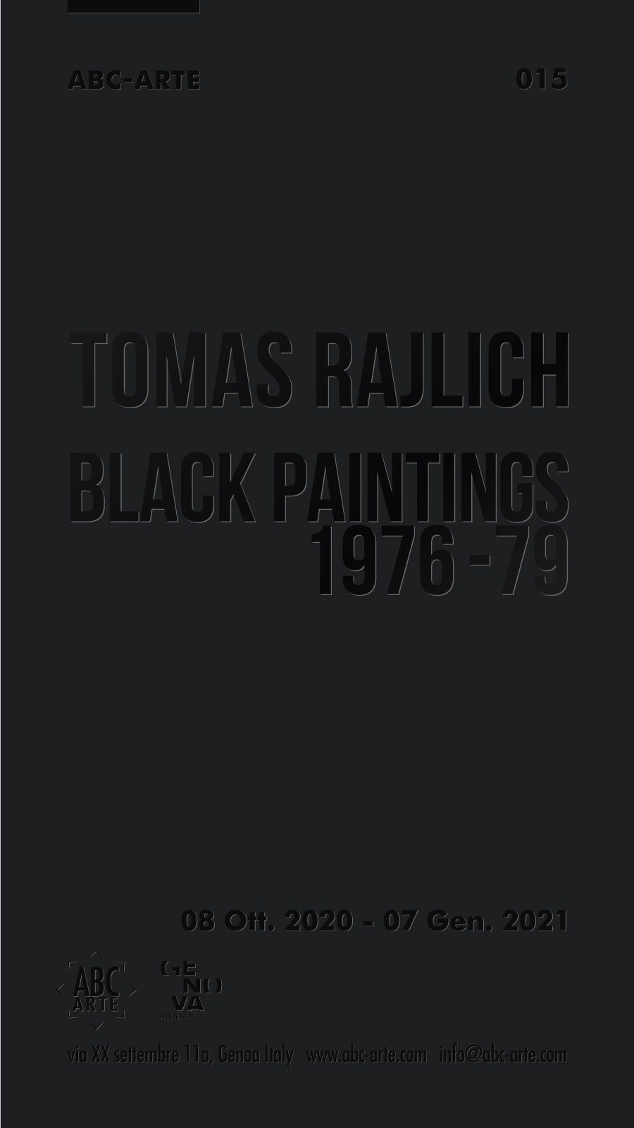 Tomas Rajlich: Black Paintings 1976-79