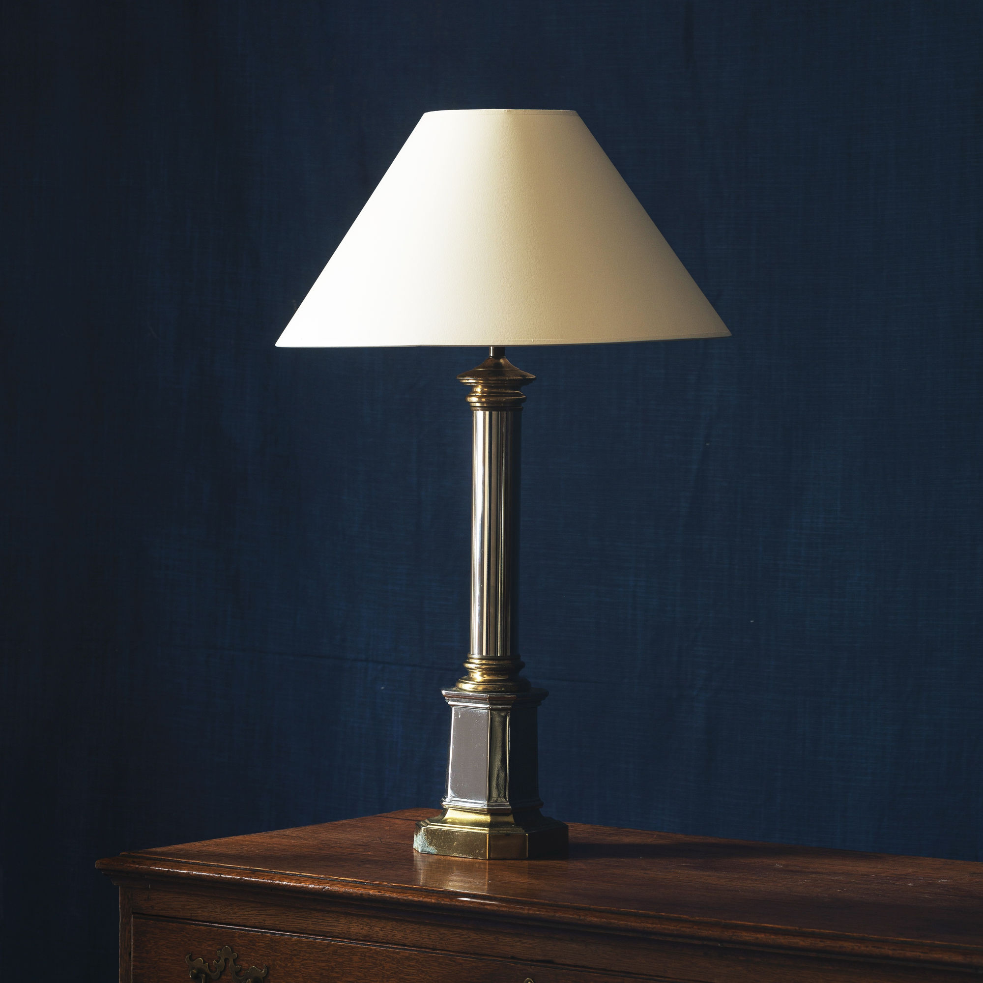 Pair of Chrome Lamps