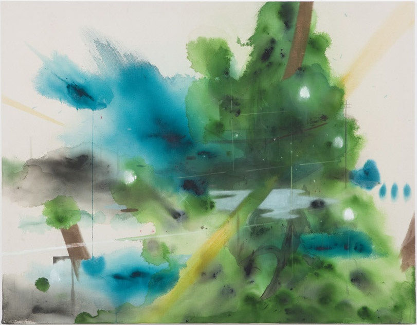 Shinpei Kusanagi beyond, 2009 Acrylic on canvas 35 7/8 x 46 in 91.12 x 116.84 cm
