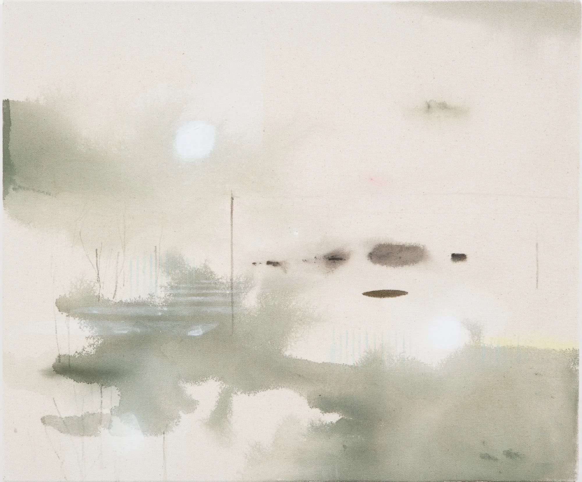 Shinpei Kusanagi scab, 2009 Acrylic on canvas 14 x 17 7/8 in 35.56 x 45.4 cm