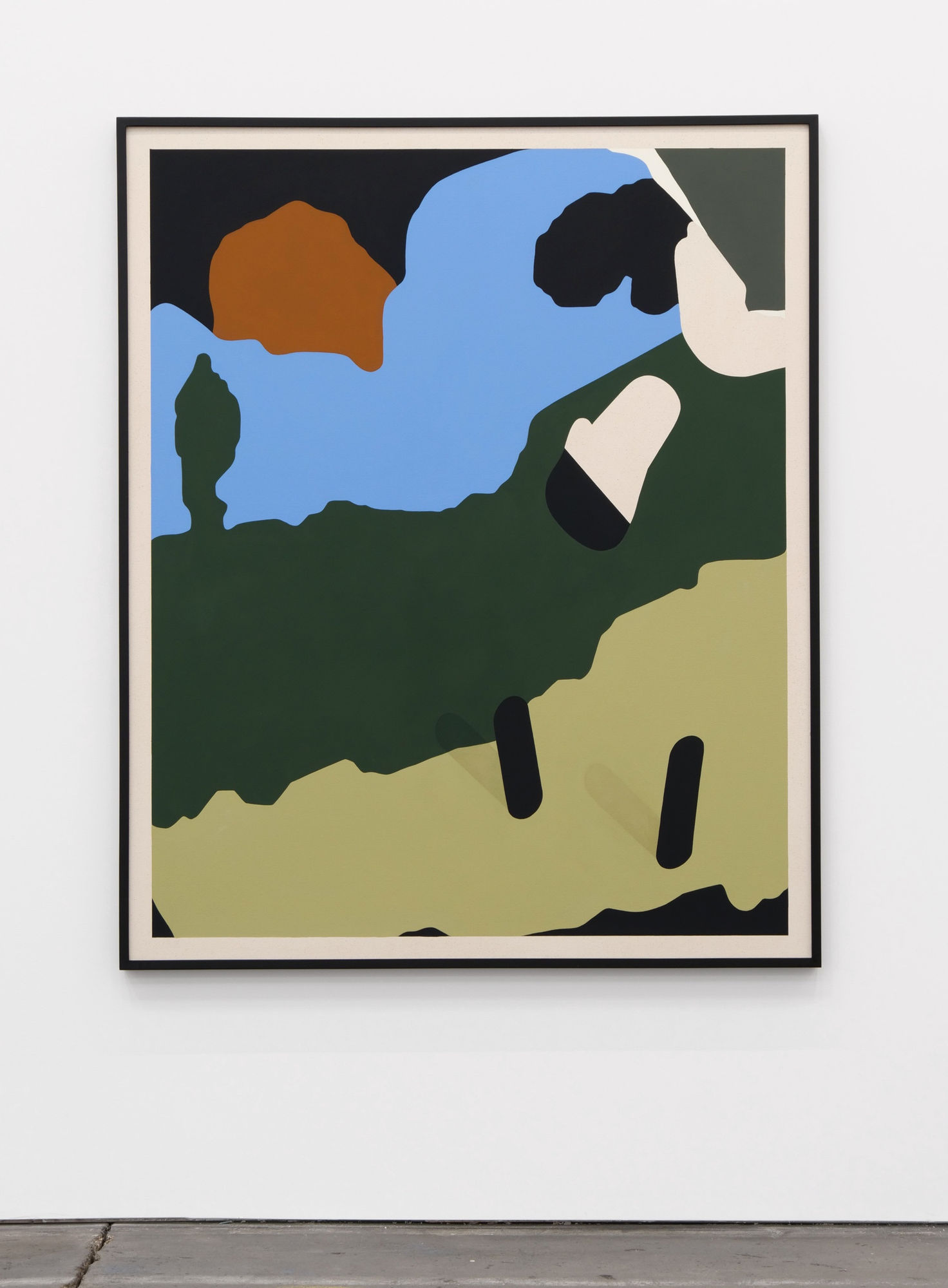 Laeh Glenn New Landscape, 2018 Oil on canvas, wood frame 67 1/2 x 55 1/2 in 171.4 x 141 cm