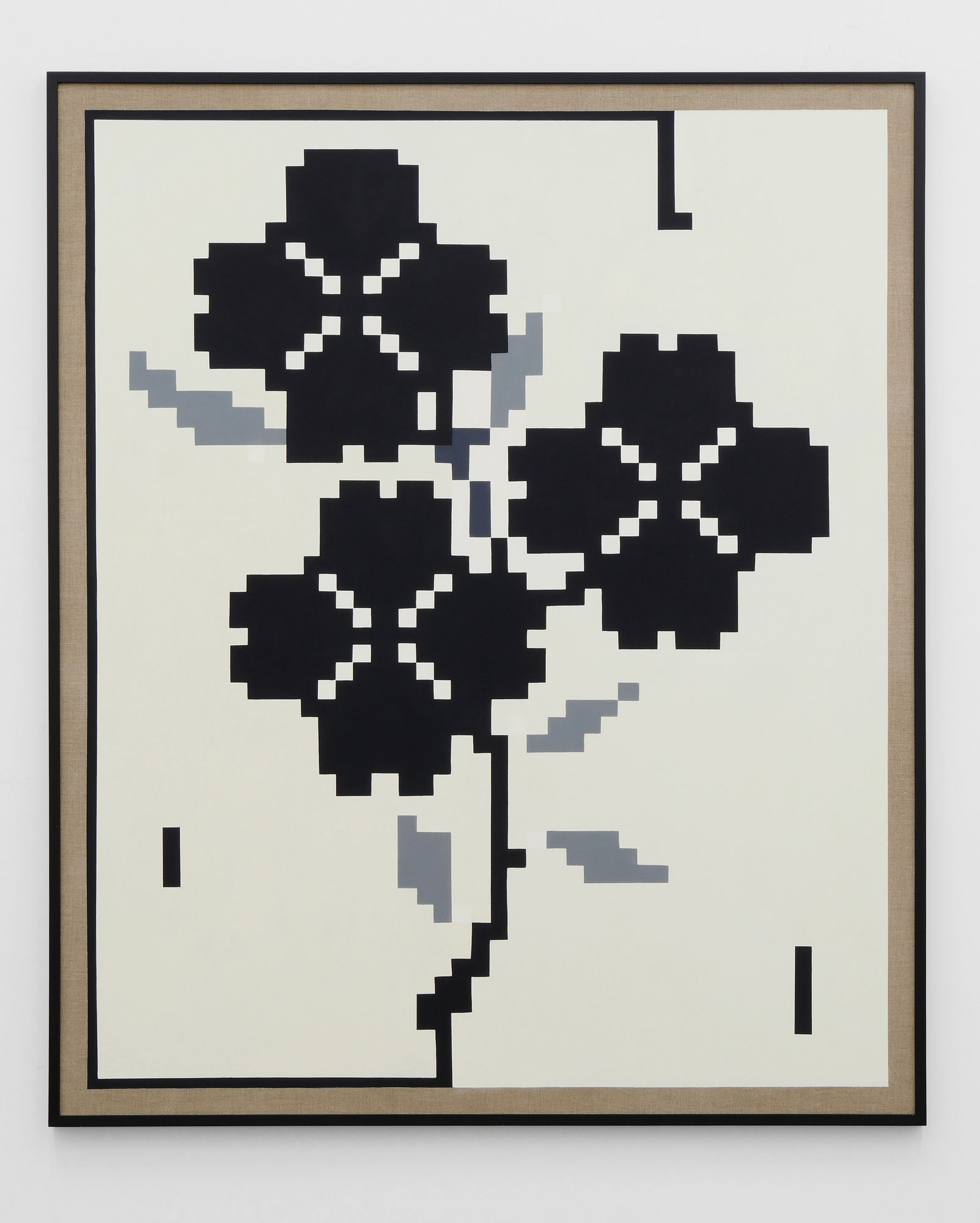 Laeh Glenn Flowers, 2016 Oil and acrylic on canvas, wood frame 61 x 73 in 154.9 x 185.4 cm
