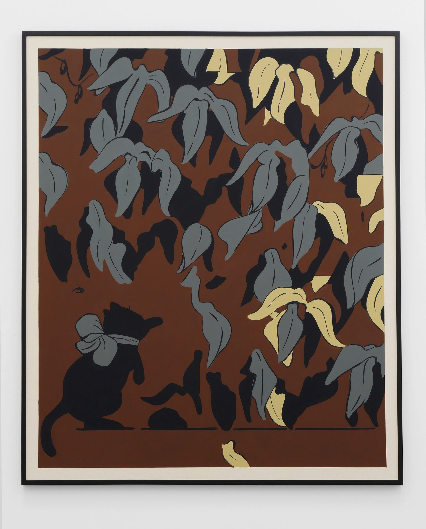 Laeh Glenn Cat, 2016 Oil and acrylic on canvas, wood frame 61 x 73 in 154.9 x 185.4 cm
