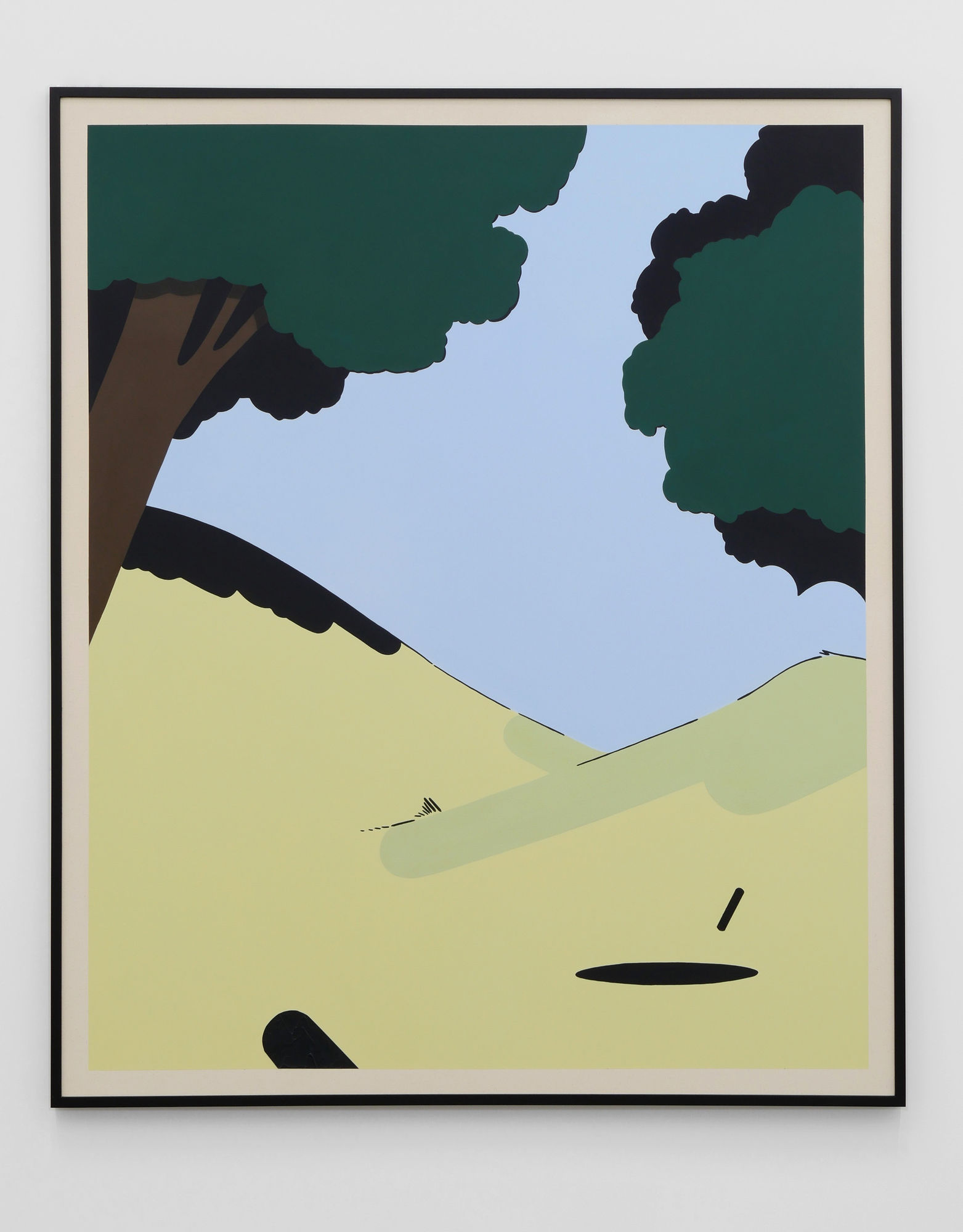 Laeh Glenn Hole, 2016 Oil and acrylic on canvas, wood frame 61 x 73 in 154.9 x 185.4 cm