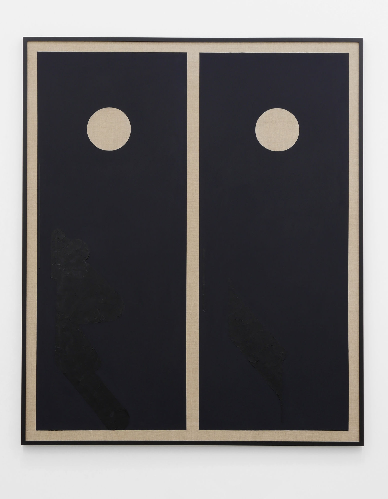 Laeh Glenn Worn, 2016 Oil and acrylic on linen, wood frame 61 x 73 in 154.9 x 185.4 cm