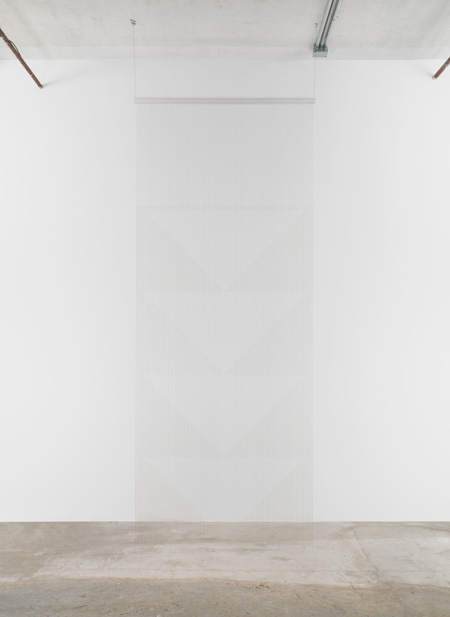 Carol Bove Tears, 2011 Sterling silver and acrylic 144 x 48 in 365.8 x 121.9 cm