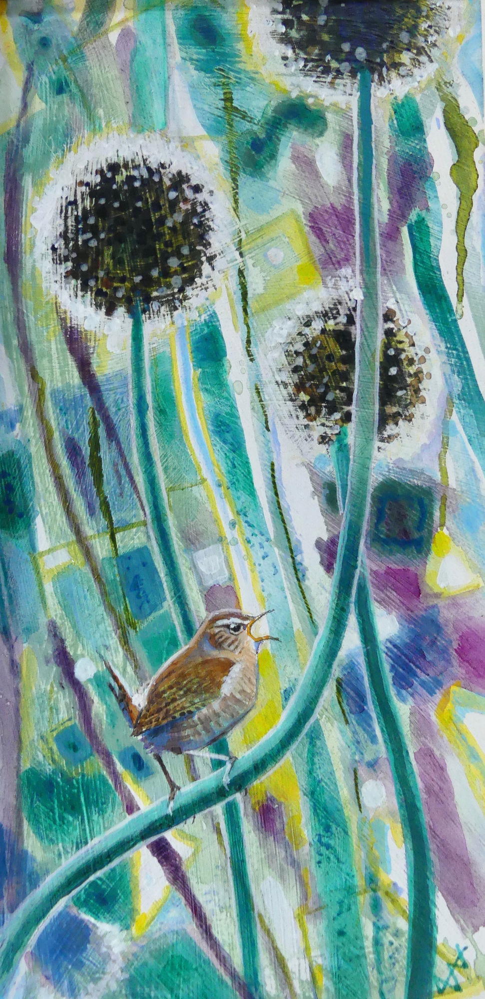 Brin Edwards, Singing Wren with Leeks