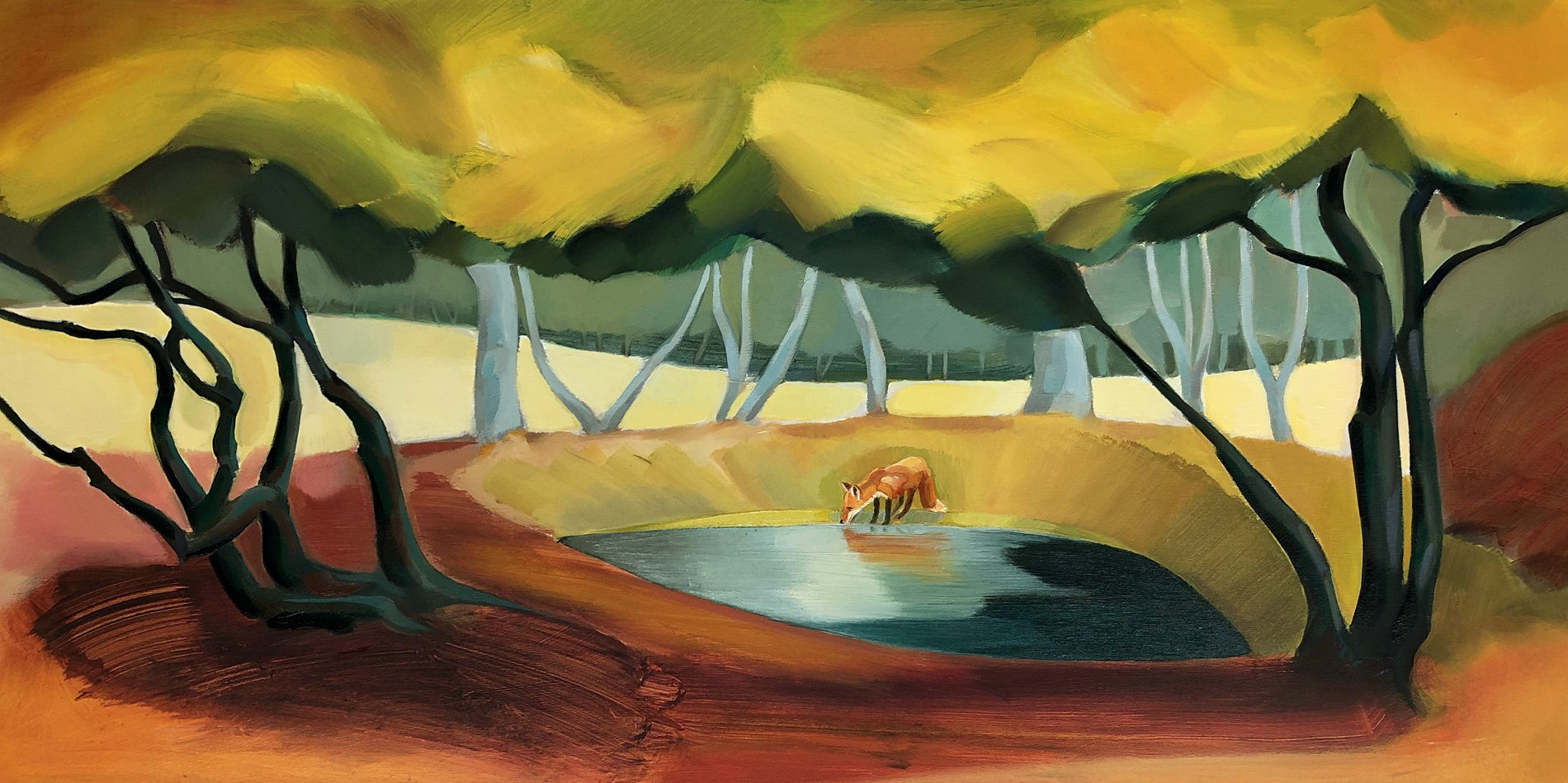 Lindsey Hambleton , Fox at Pool, 2021